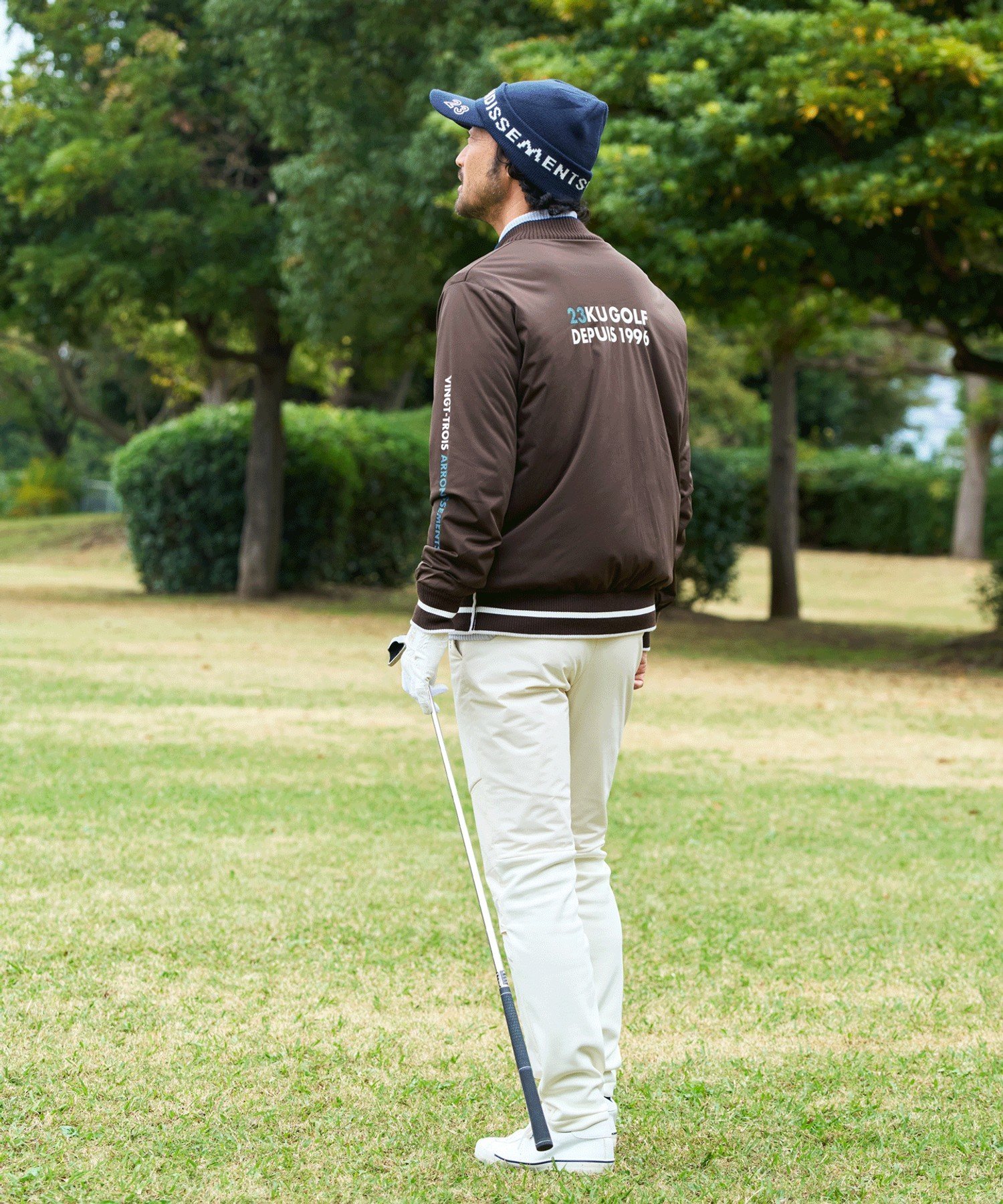 23区GOLF｜【MEN】リバーシブルニットブルゾン | Rakuten Fashion(楽天