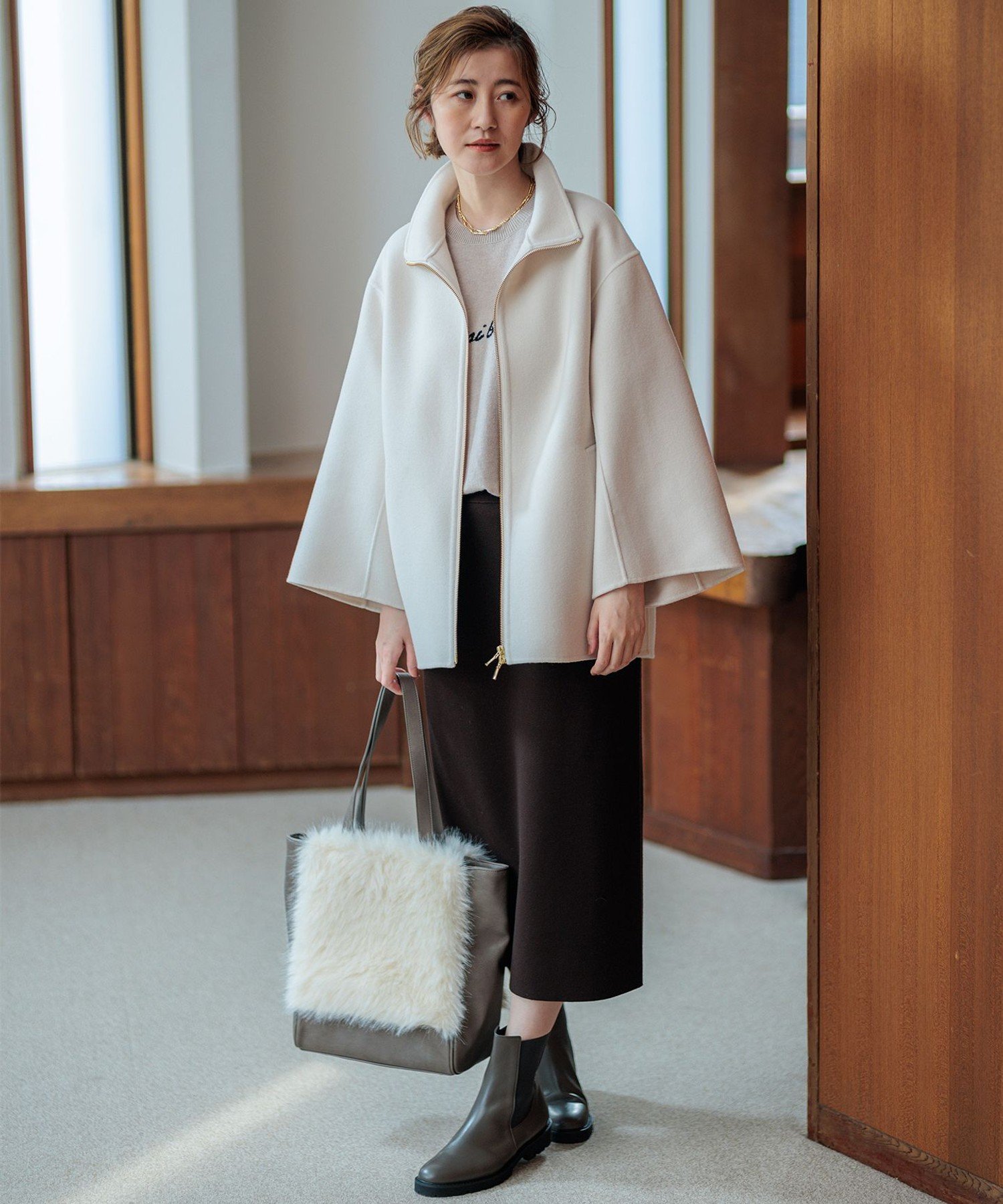 23区｜ウールリバー スタンドカラーコート | Rakuten Fashion(楽天