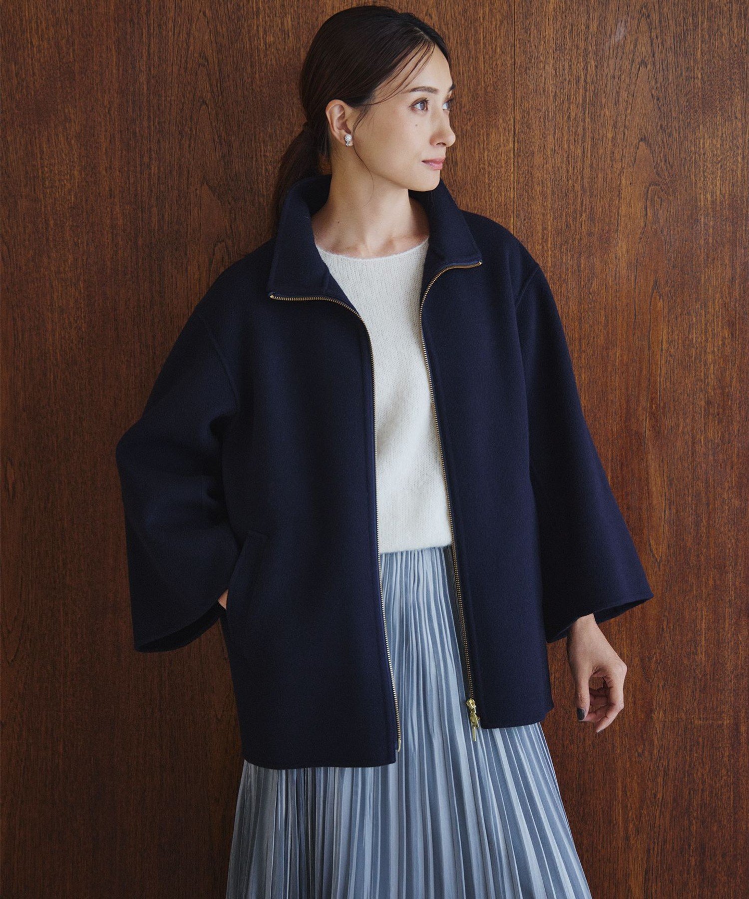 23区｜ウールリバー スタンドカラーコート | Rakuten Fashion(楽天
