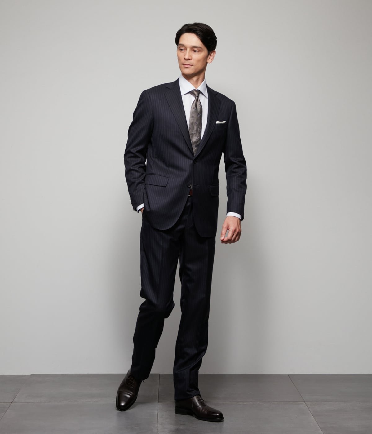 NEWYORKER｜TAILOR CLOTH シルク混 ストライプ スーツ | Rakuten