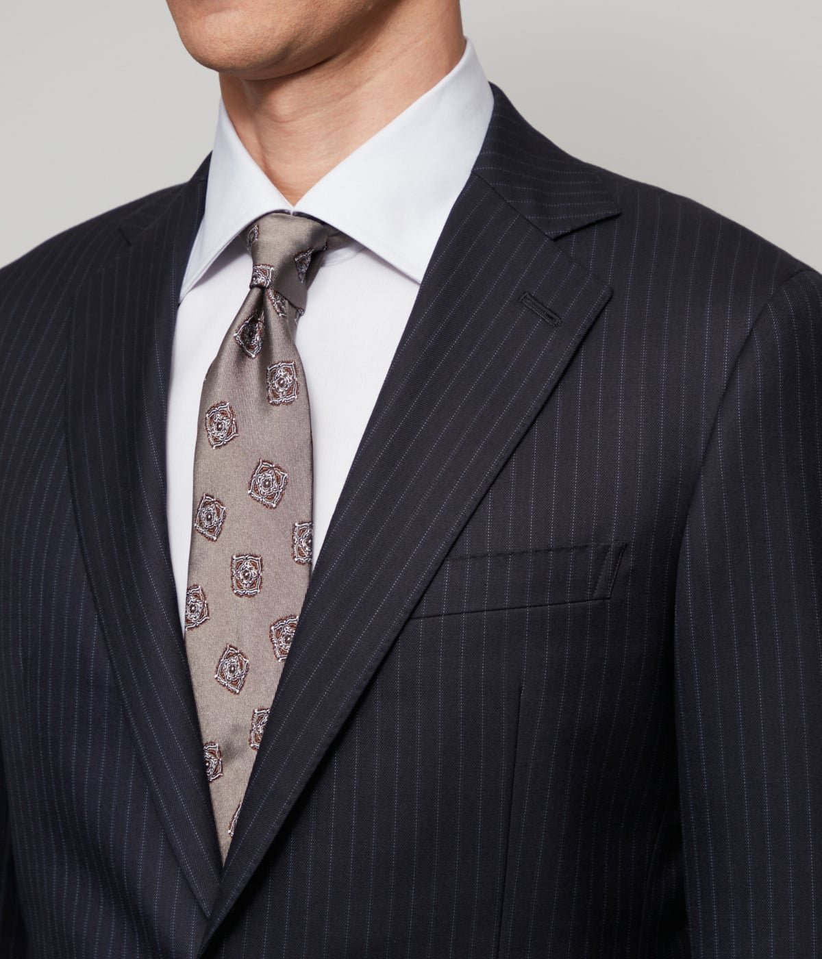 NEWYORKER｜TAILOR CLOTH シルク混 ストライプ スーツ | Rakuten