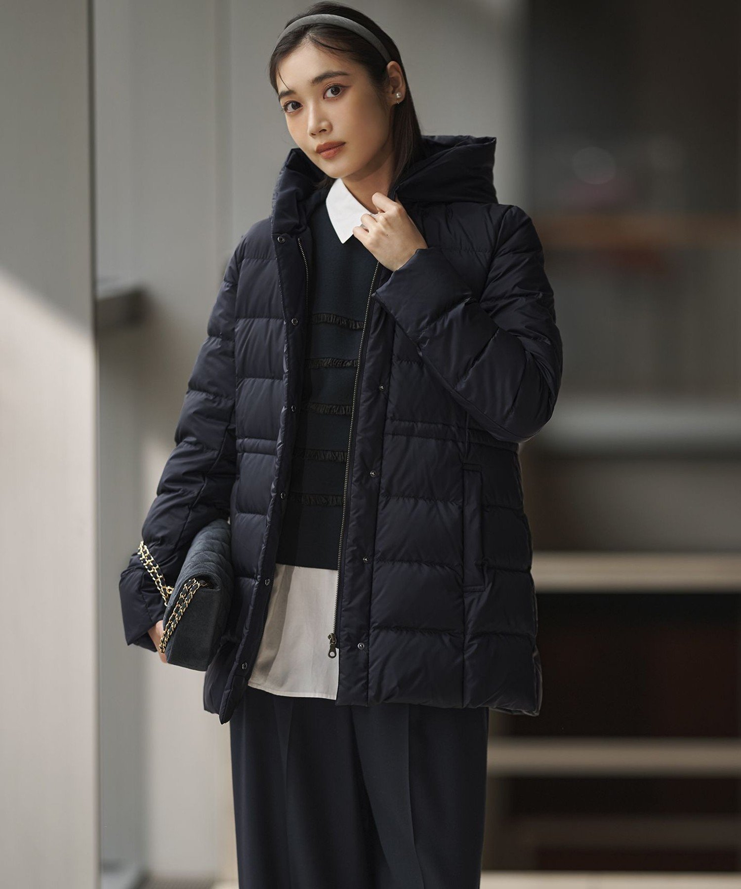 23区｜【VERY掲載/新色追加】シレータフタ ミドル丈 ダウンコート