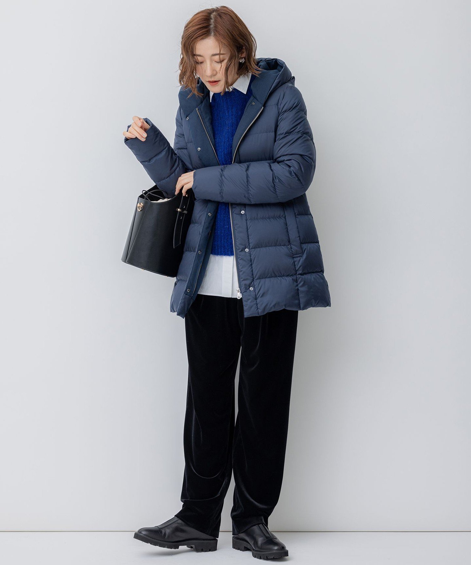 23区｜【VERY掲載/新色追加】シレータフタ ミドル丈 ダウンコート