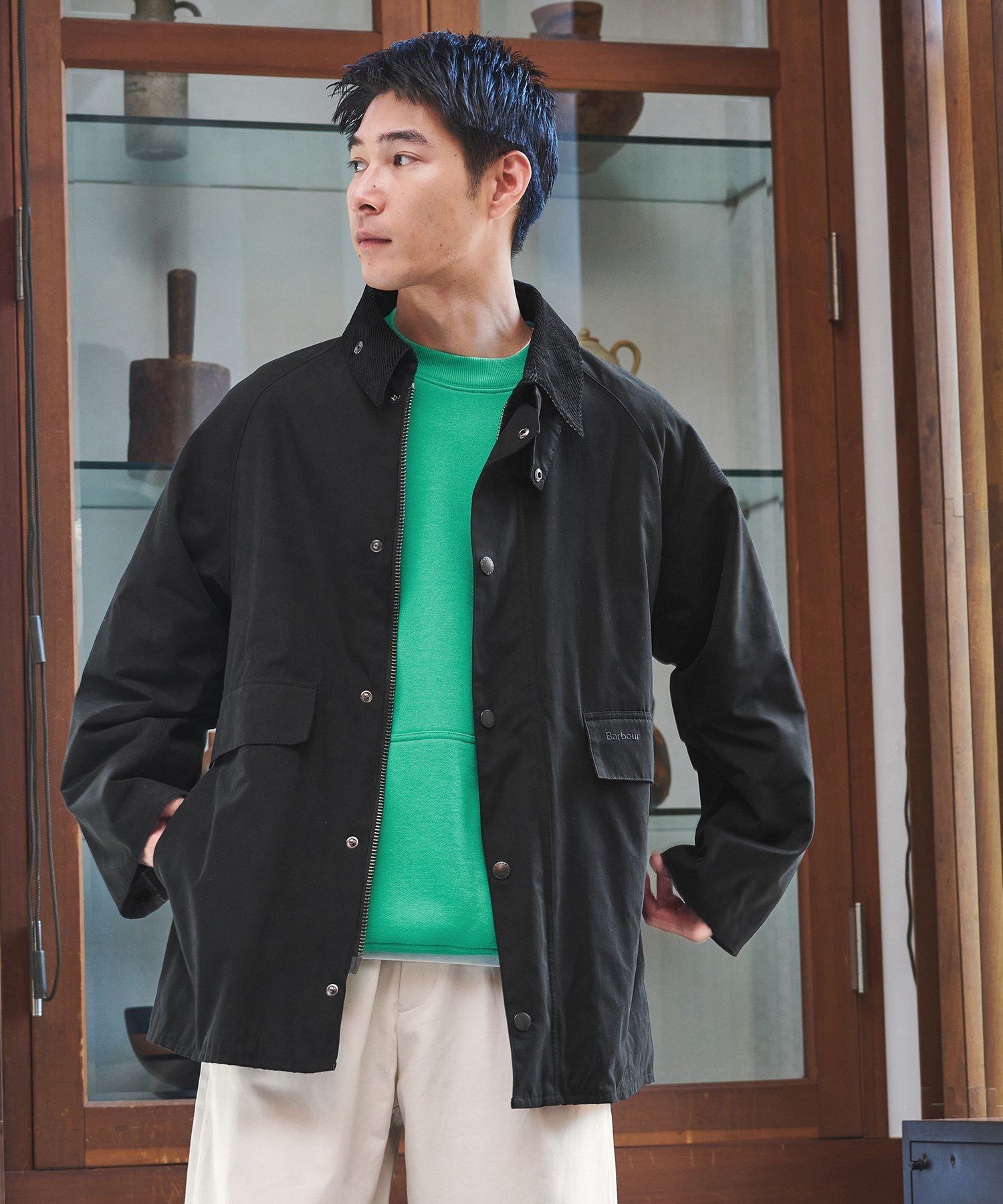グリーンレーベルリラキシング　Barbour BEDALE JACKET UNITED ARROWS green label relaxing｜【別注】<Barbour>オーバー