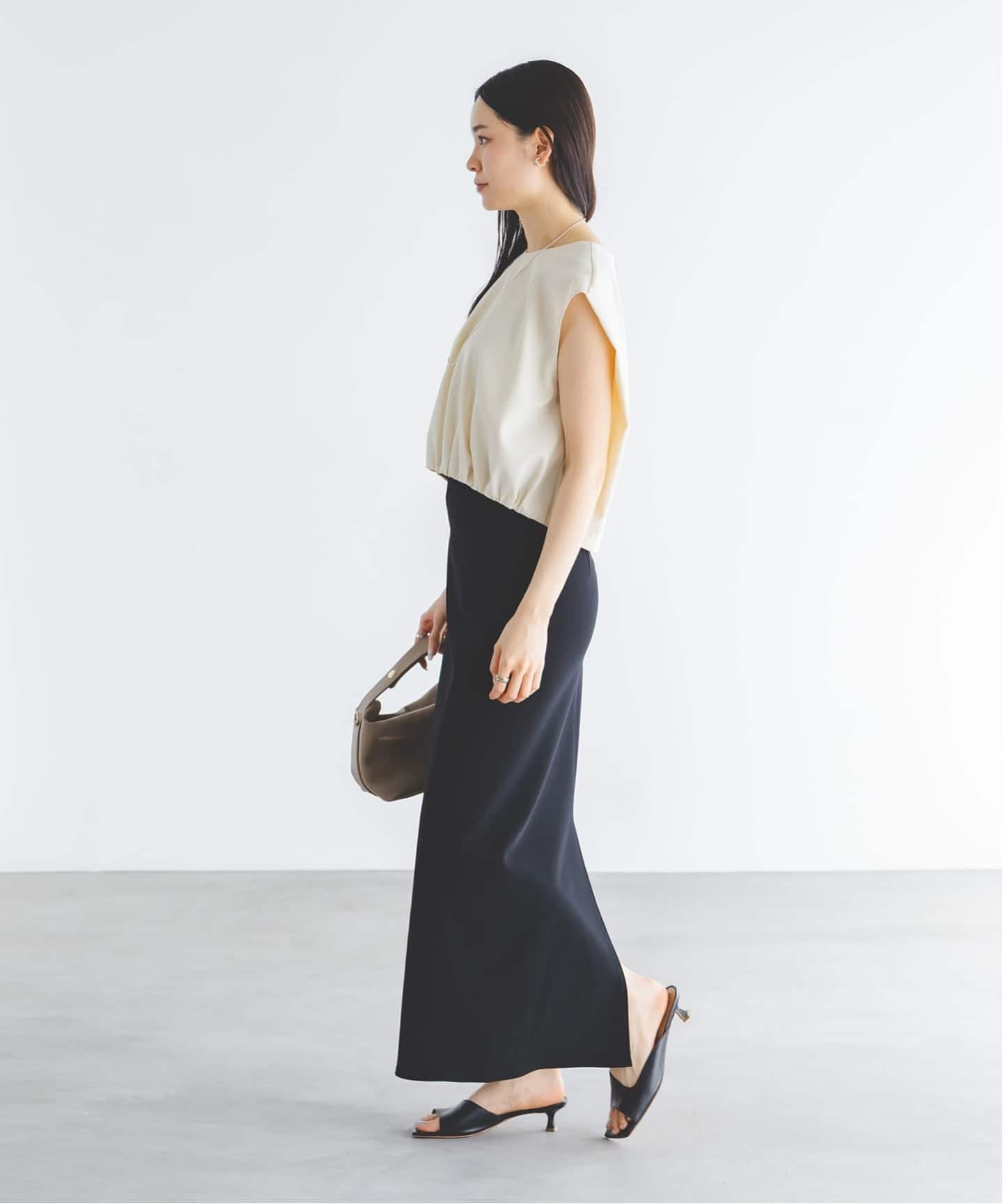 NOBLE｜《追加》コンフォートジャージーライクタイトスカート