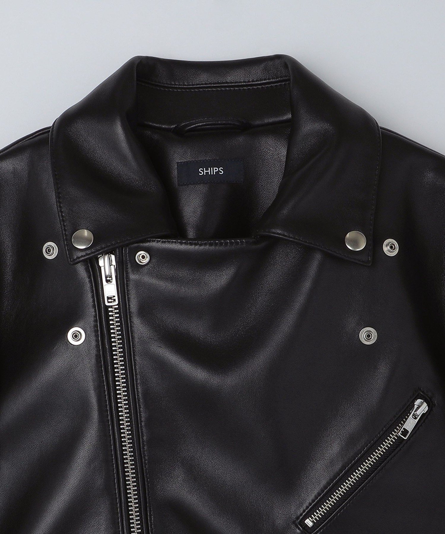 SHIPS｜SHIPS: ラムレザー ダブル ライダースジャケット | Rakuten