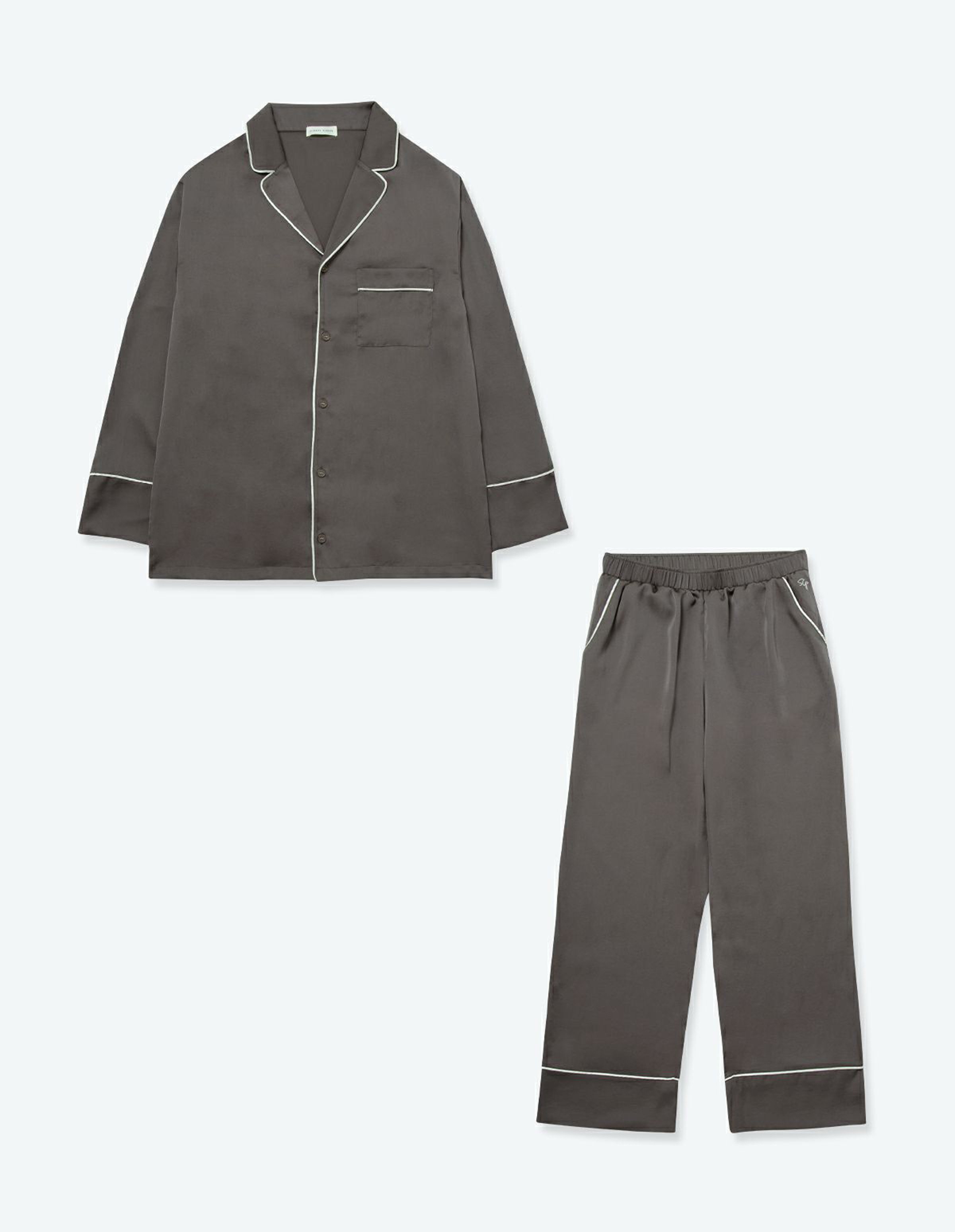 SLEEPY SLEEPY｜ヴィンテージサテンパジャマ長袖&ロングパンツ/セット