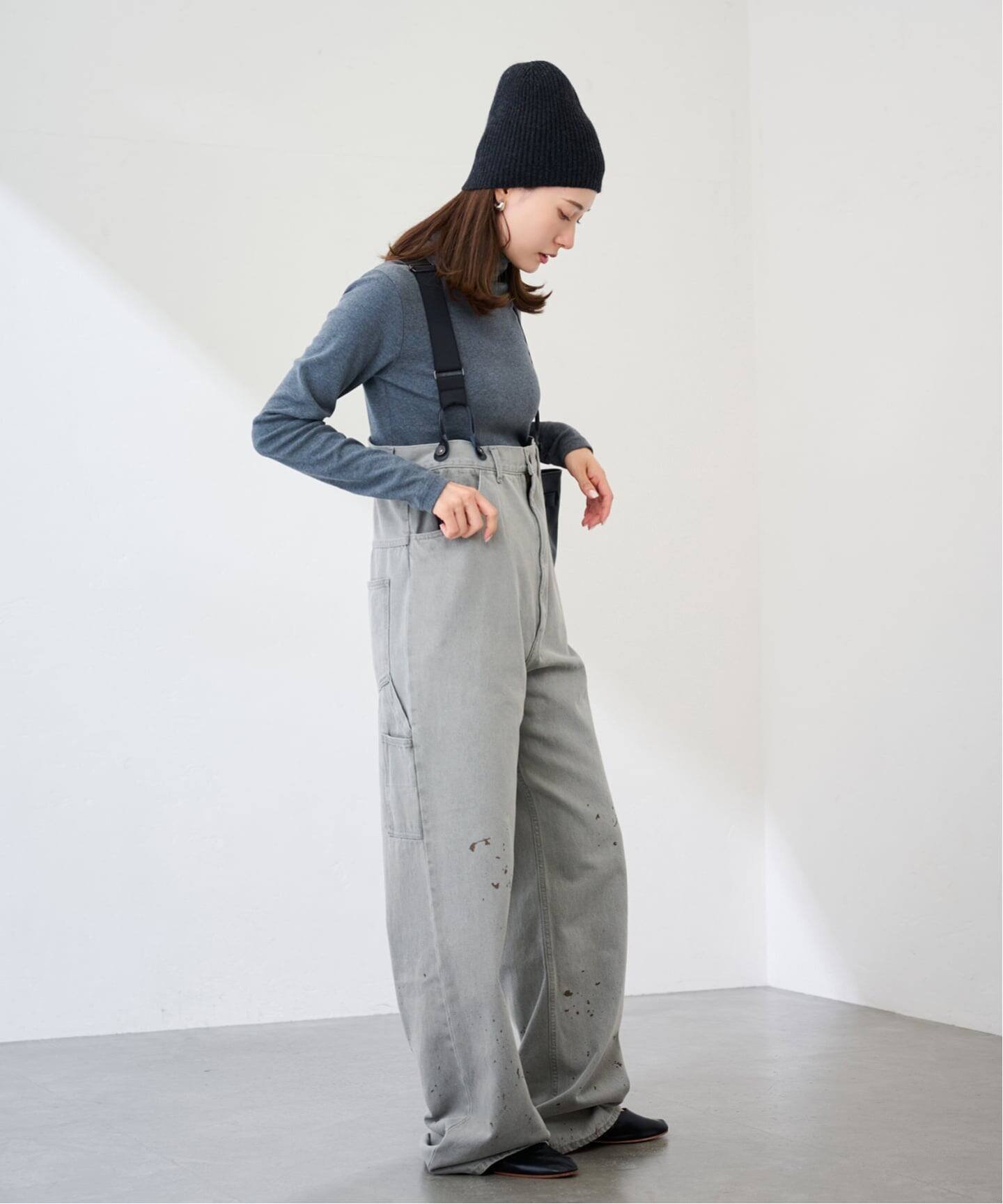 FRAMeWORK｜PAYDAY /ペイデイ サスペンダー付きペイント加工デニム