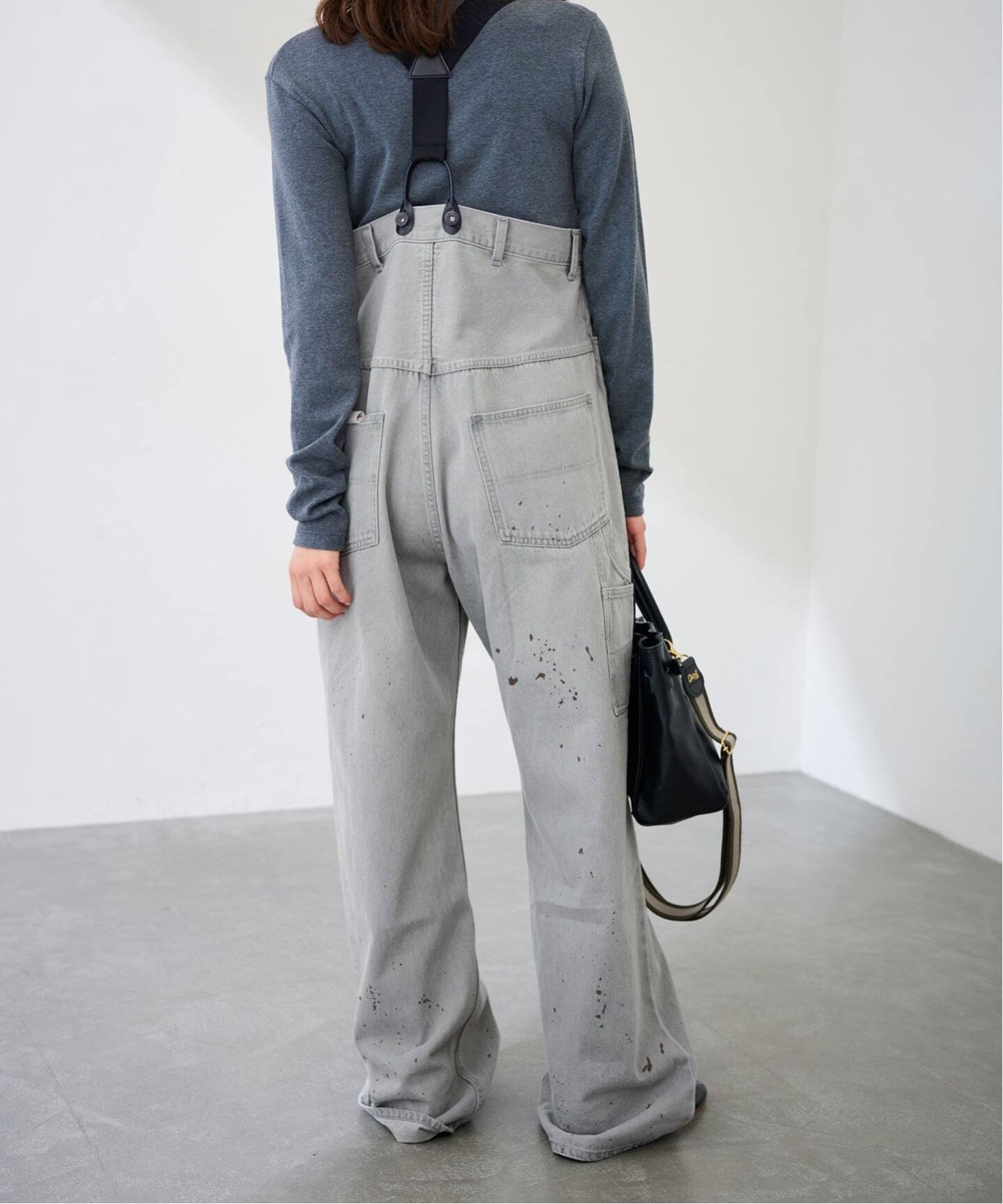 FRAMeWORK｜PAYDAY /ペイデイ サスペンダー付きペイント加工デニム