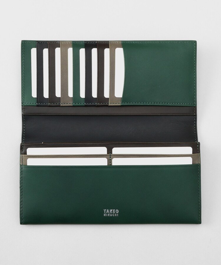 TAKEO KIKUCHI｜アンティーク調レザー 2つ折り長財布 | Rakuten