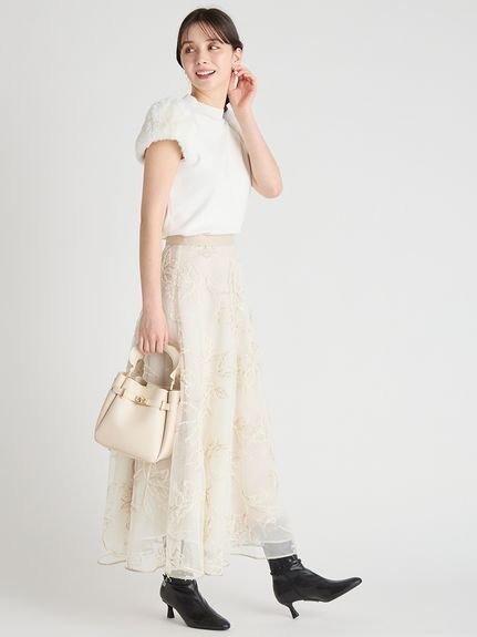 CELFORD｜ブラッシュドエンブロイダリースカート | Rakuten Fashion