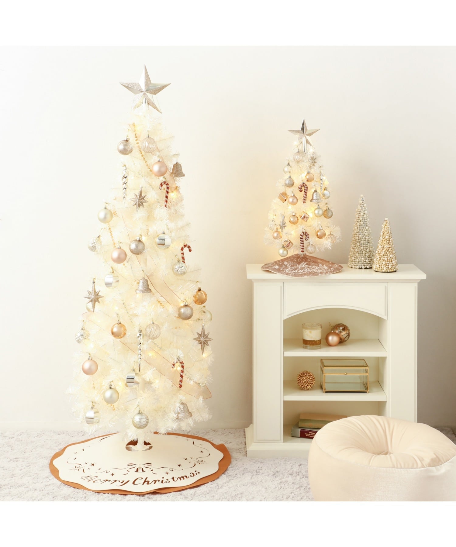 Francfranc｜クリスマスツリー スターターセット 60cm ホワイト