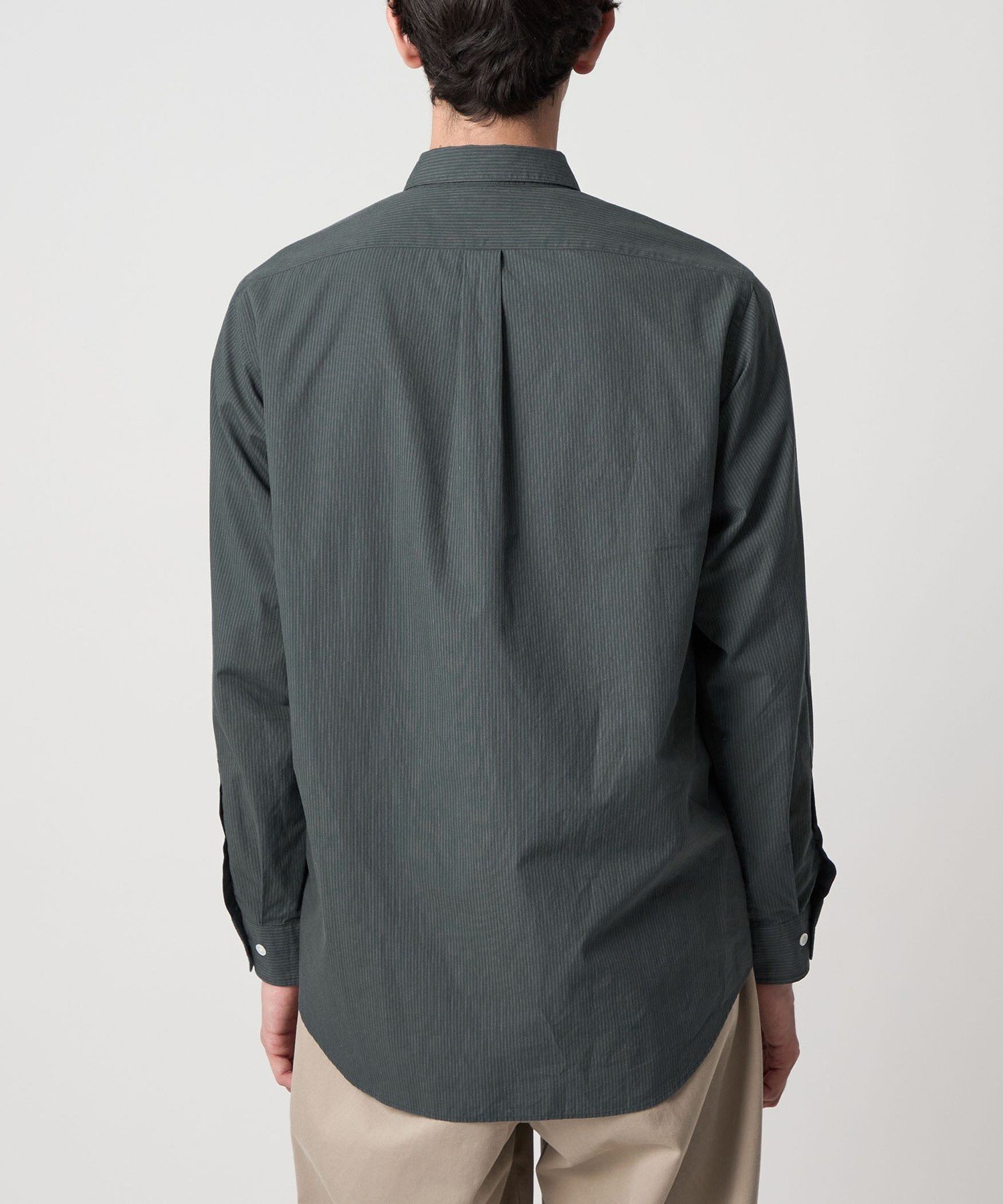 Steven Alan コンパクトヤーン ストライプ レギュラーカラー シャツ Steven Alan＞ 60 コンパクトヤーン ストライプ レギュラーカラー