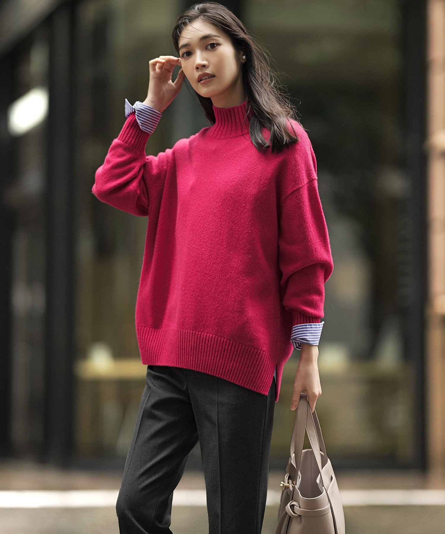 23区｜【見上愛さんコラボカラー/Oggi掲載】カシミヤブレンド