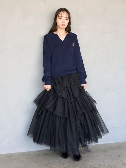 SNIDEL｜チュールボリュームスカート | Rakuten Fashion(楽天