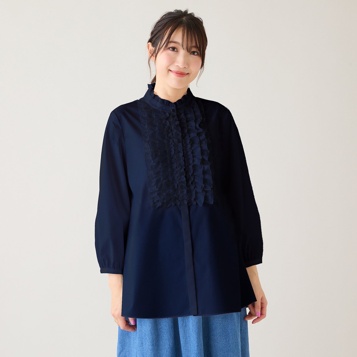 Rose Tiara｜【接触冷感/UVカット】フリルブラウス | Rakuten Fashion