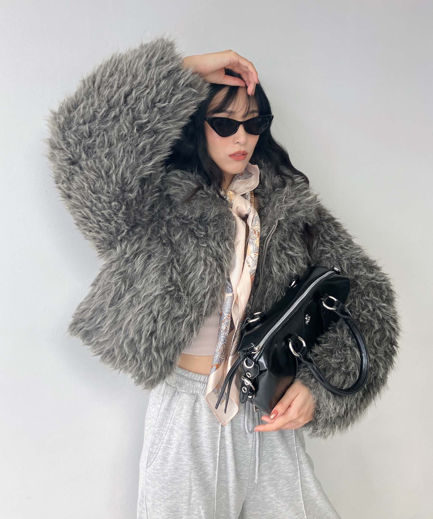 AS KNOW AS plus｜♪『ショート丈』ダブルジップファスナー フェイク