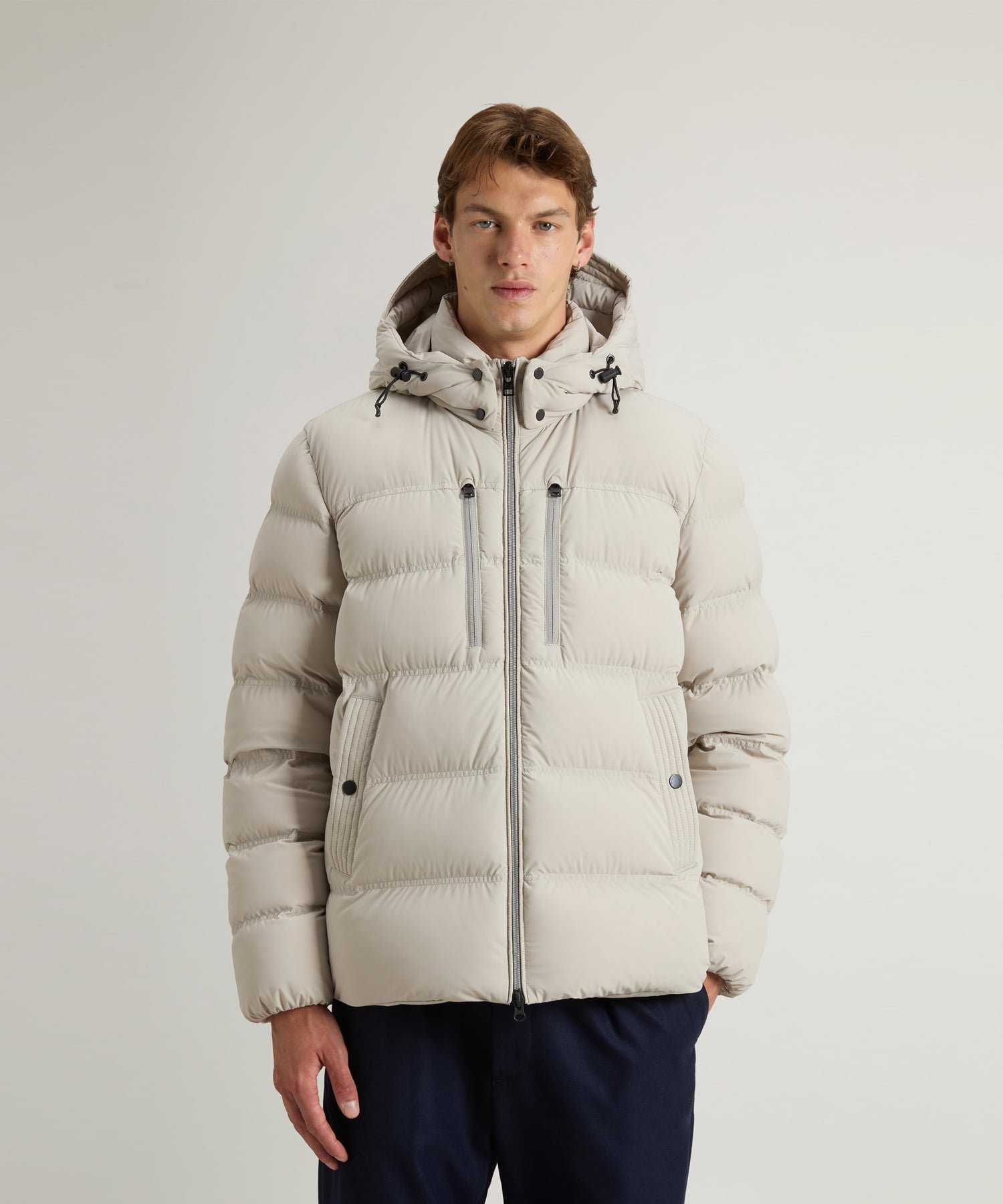 WOOLRICH｜マットストレッチ パファー ジャケット | Rakuten Fashion