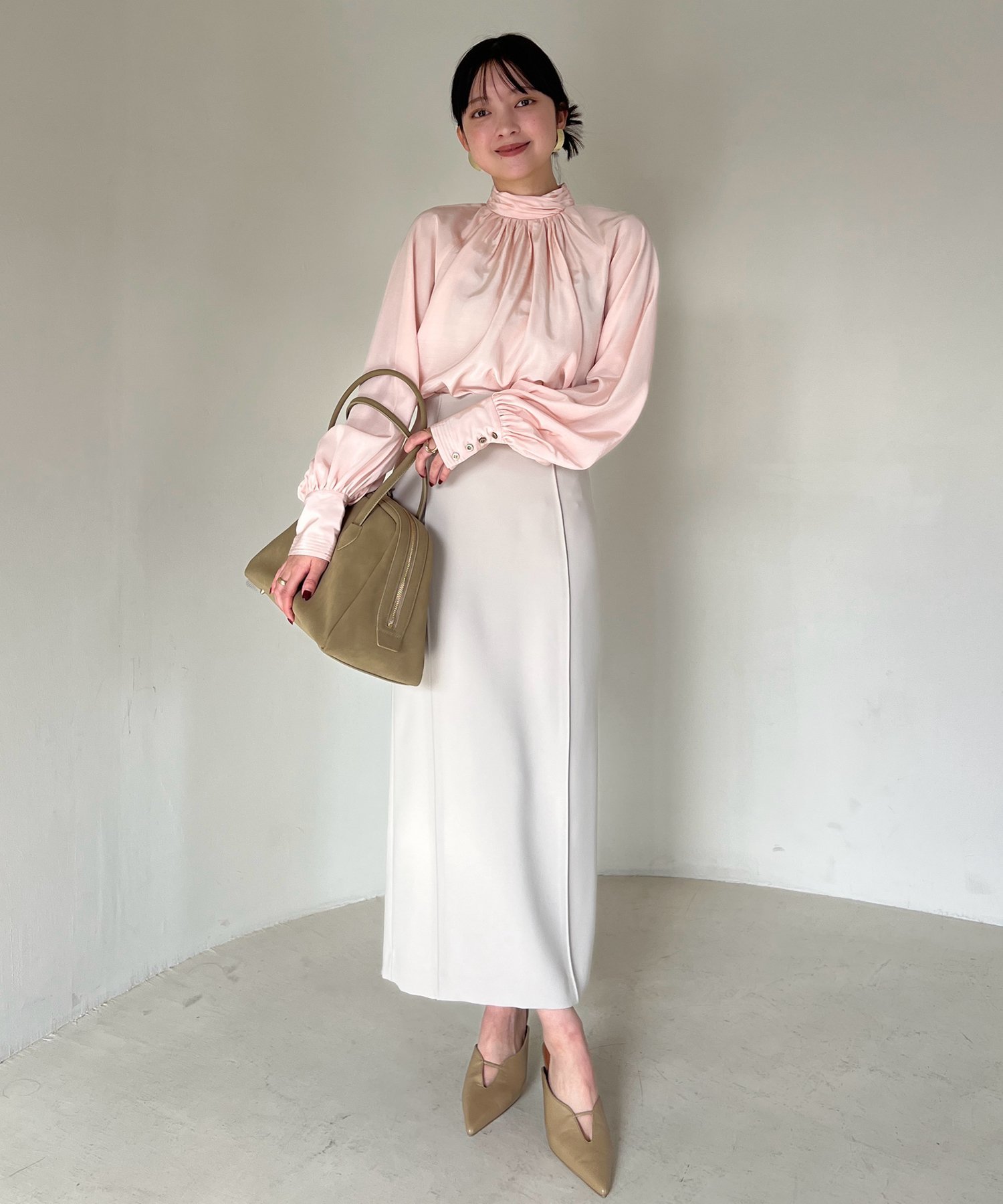 anuans｜ダブルサテンナロースカート | Rakuten Fashion(楽天