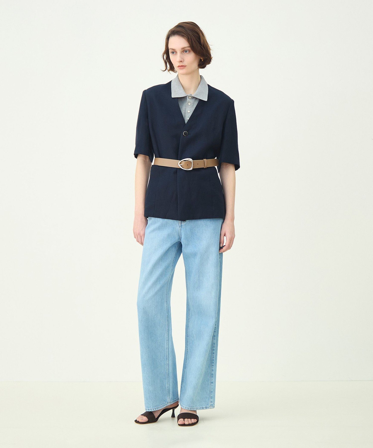 TOMORROWLAND｜デニム ワイドストレートパンツ | Rakuten Fashion(楽天