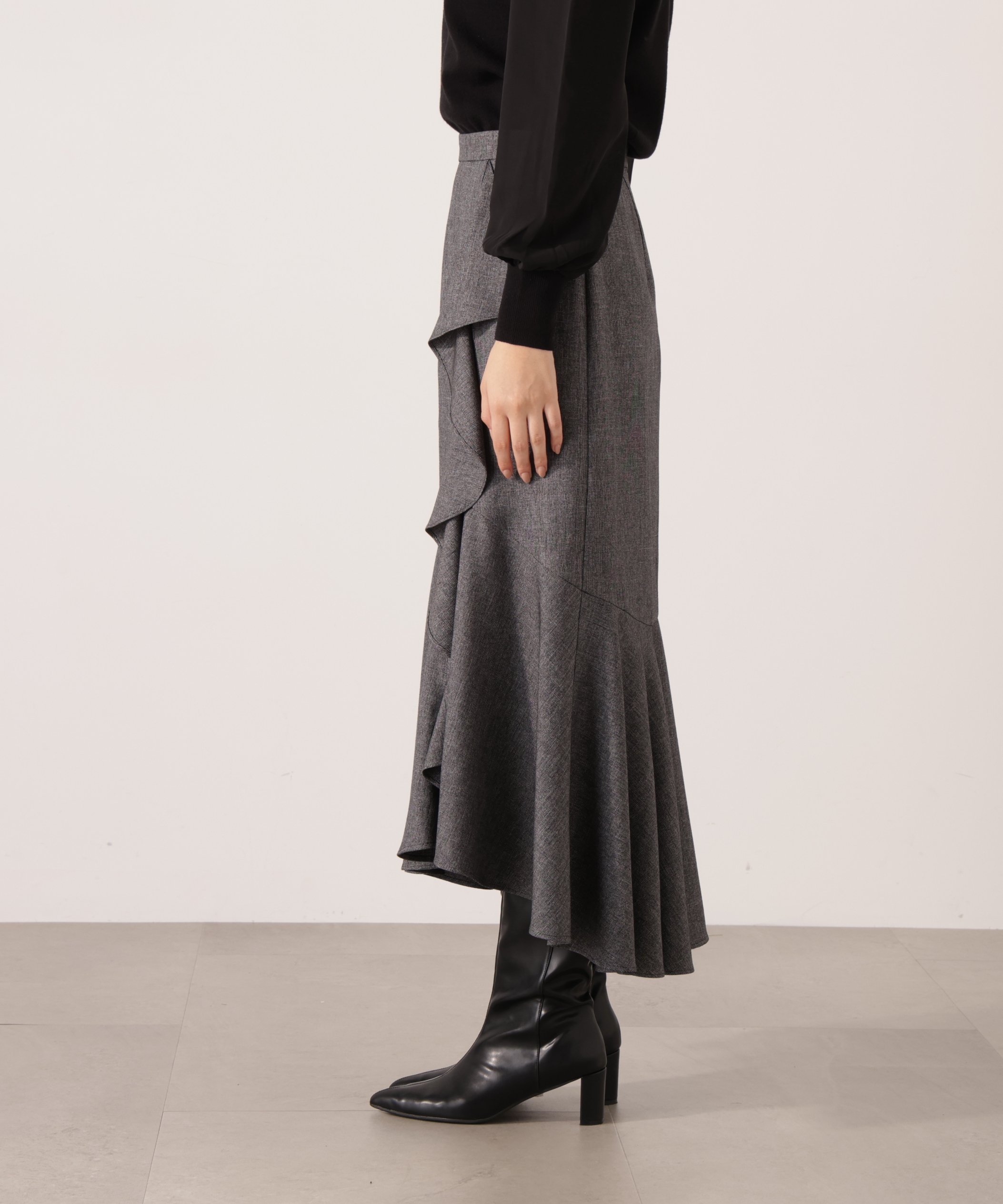 PROPORTION BODY DRESSING｜ラッフルディテールスカート 25AW