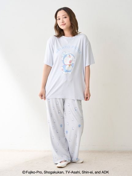 gelato pique｜【ドラえもん】【レディース】総柄ロングパンツ