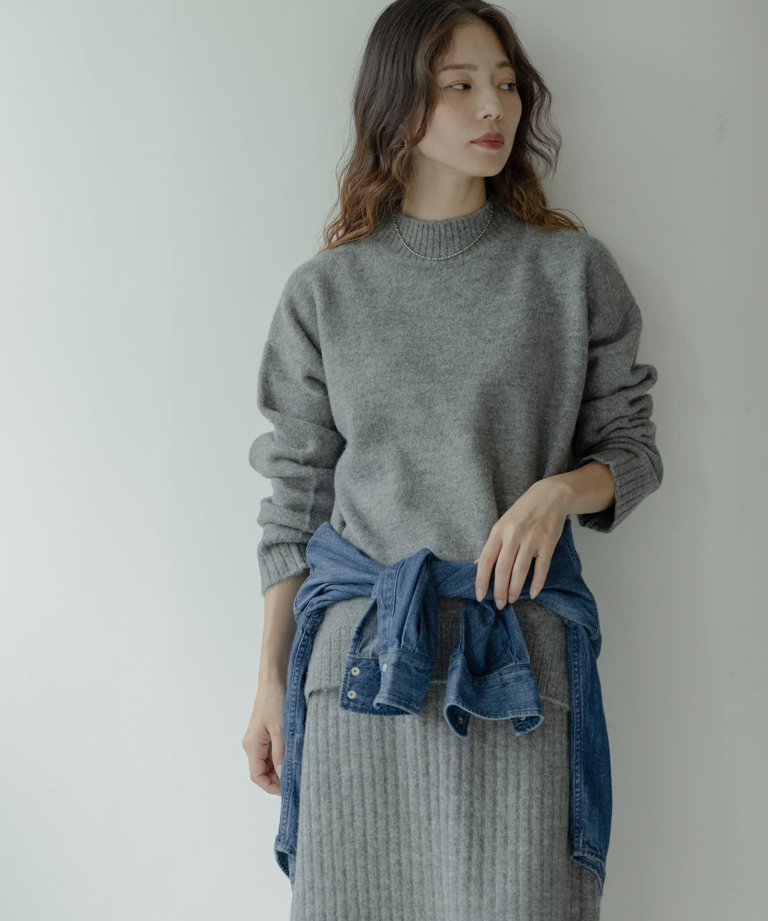 Sonny Label｜『WEB限定』モックネックニット×スカートセットアップ