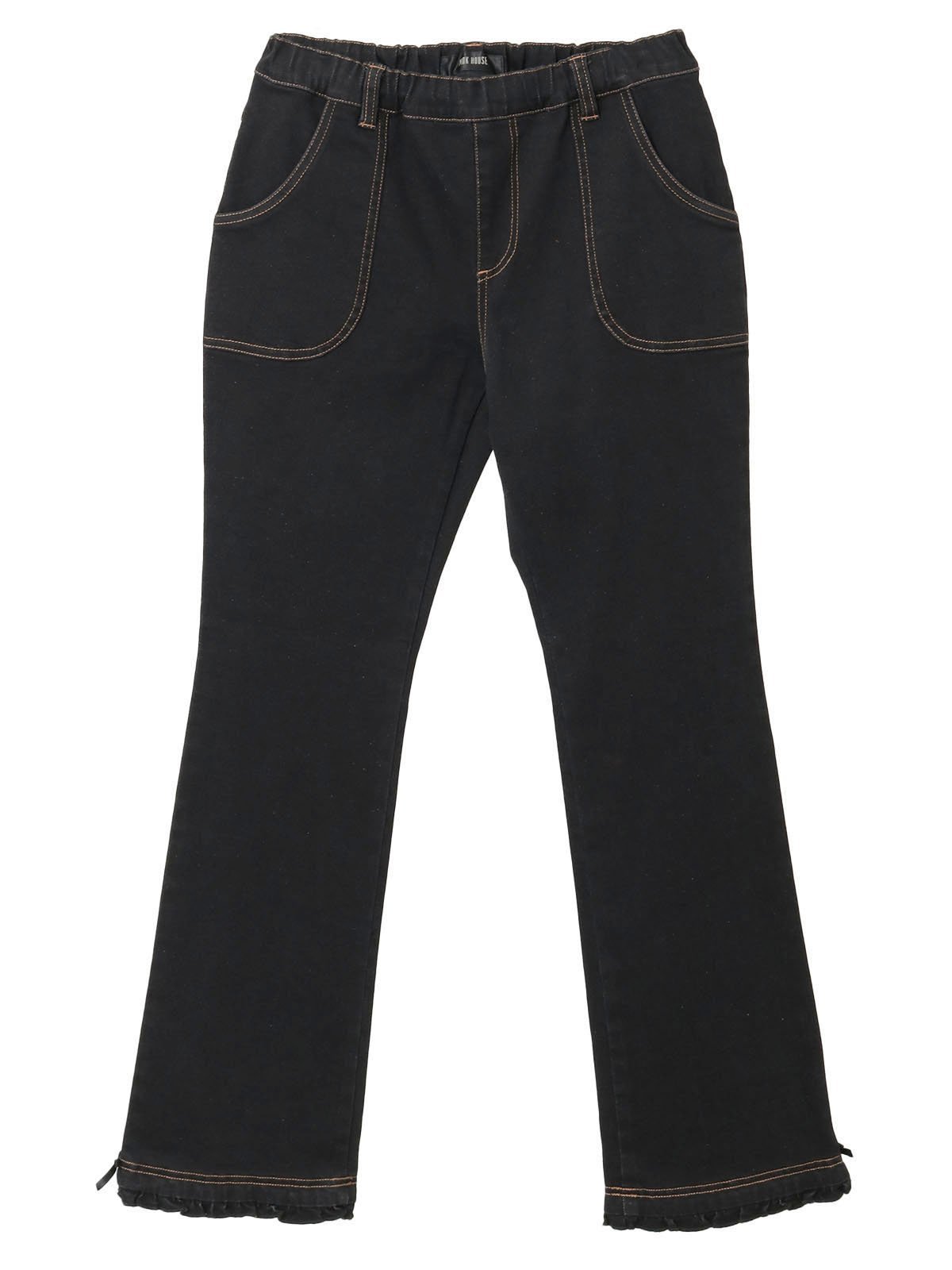 PINK HOUSE｜裾フリル使いストレッチデニムパンツ | Rakuten Fashion