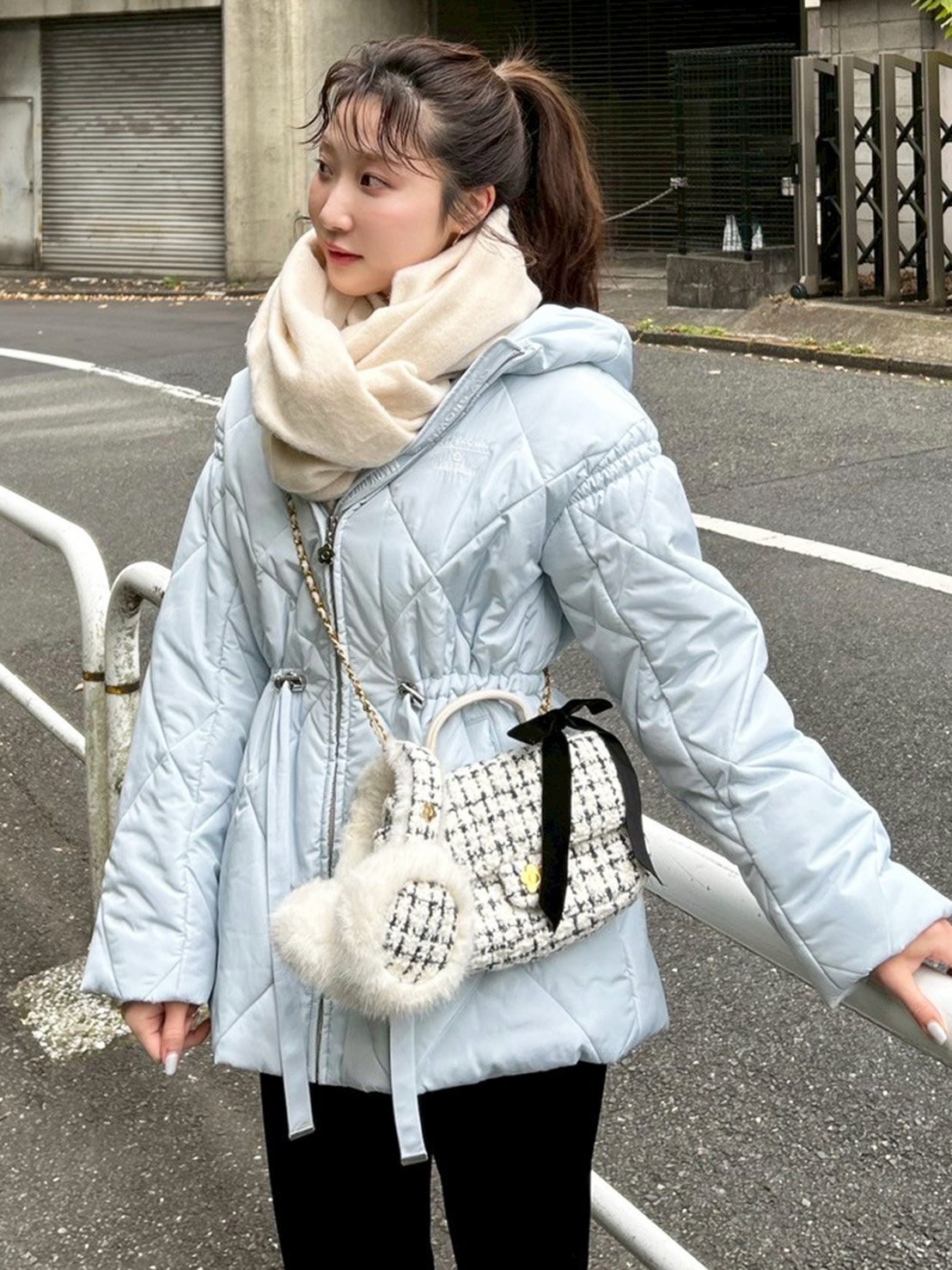 LILY BROWN｜【LILY BROWN×MARY QUANT】キルトダウンミドルコート