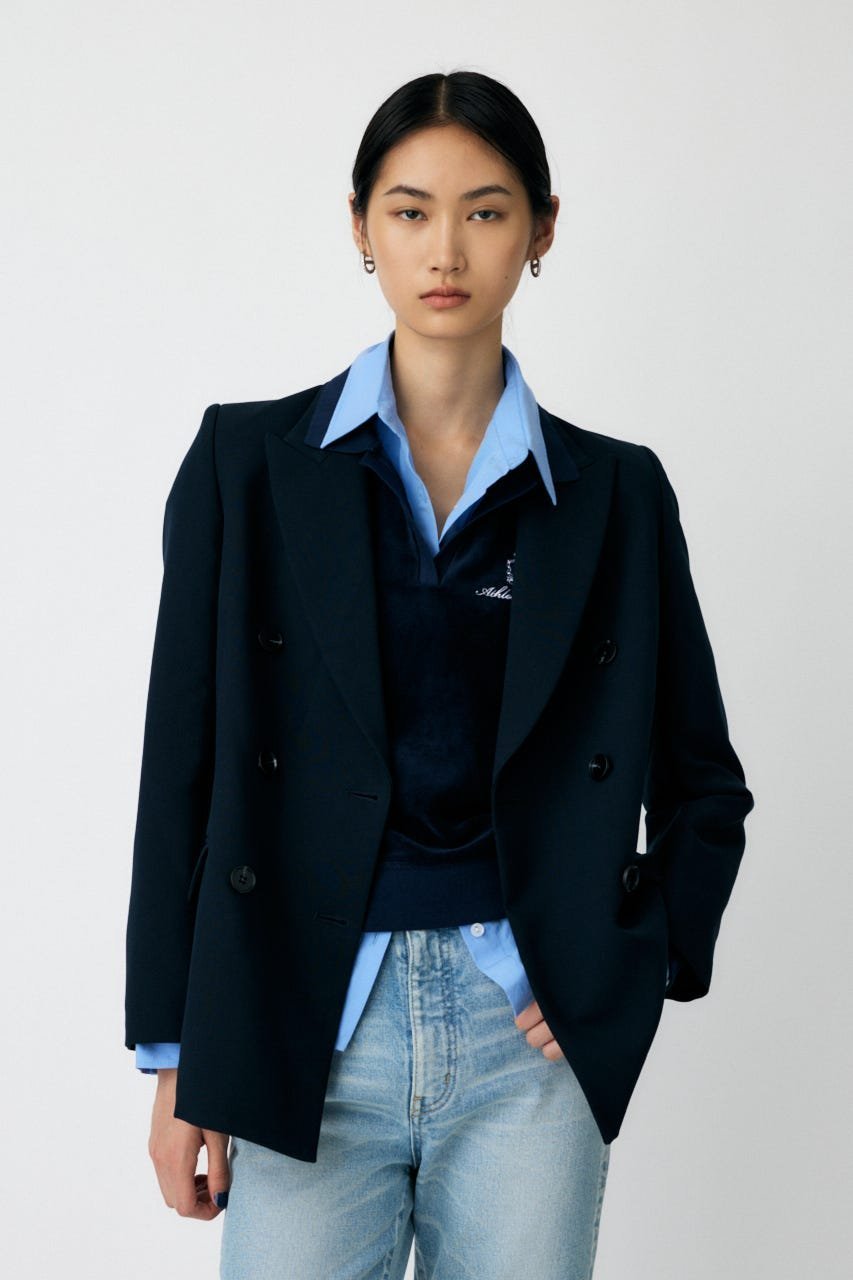 moussy｜DOUBLE BREASTED PEAKED ジャケット | Rakuten Fashion(楽天