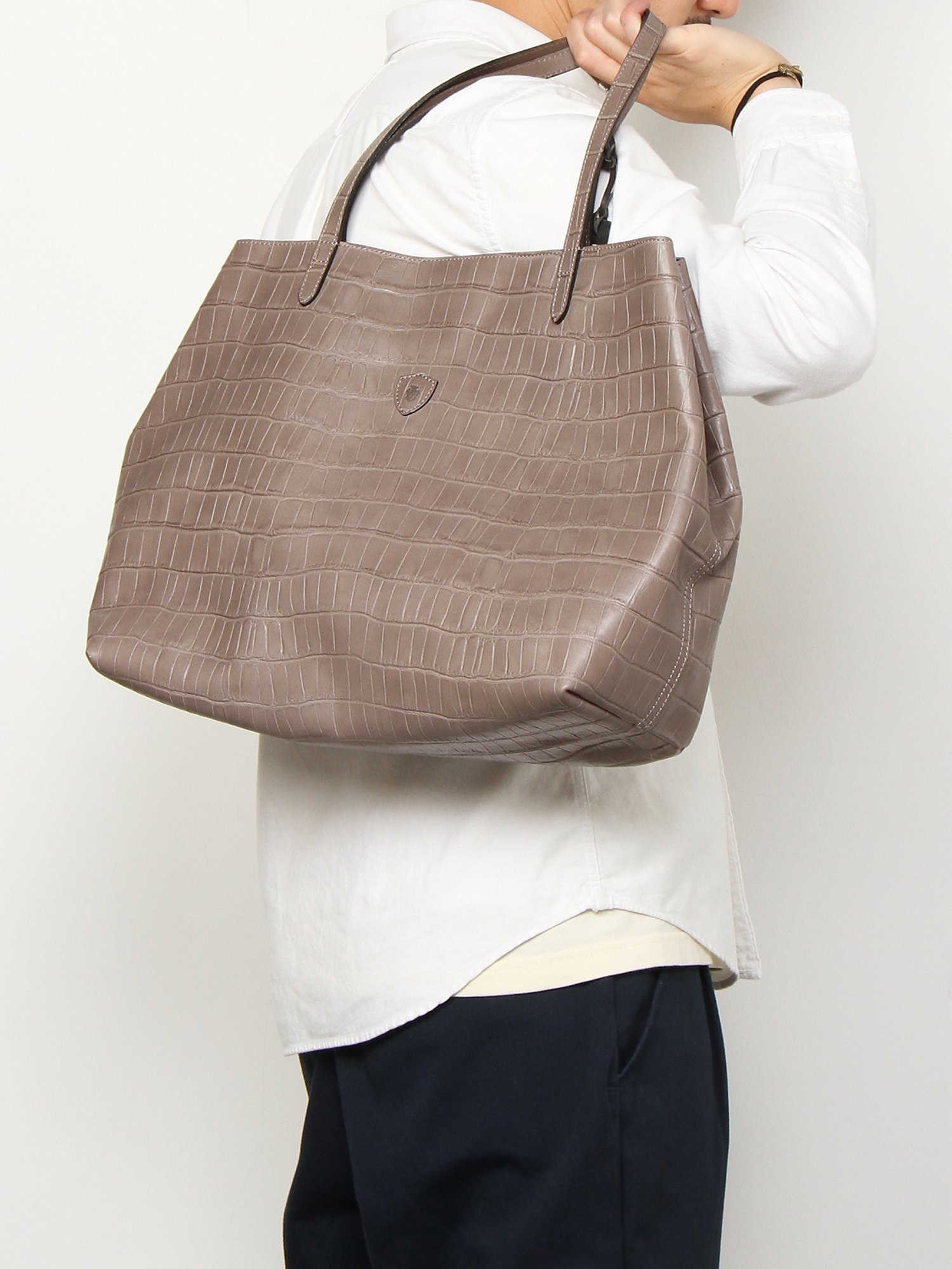 Felisi｜【Felisi/フェリージ】クロコ型押し レザー トートバック 15