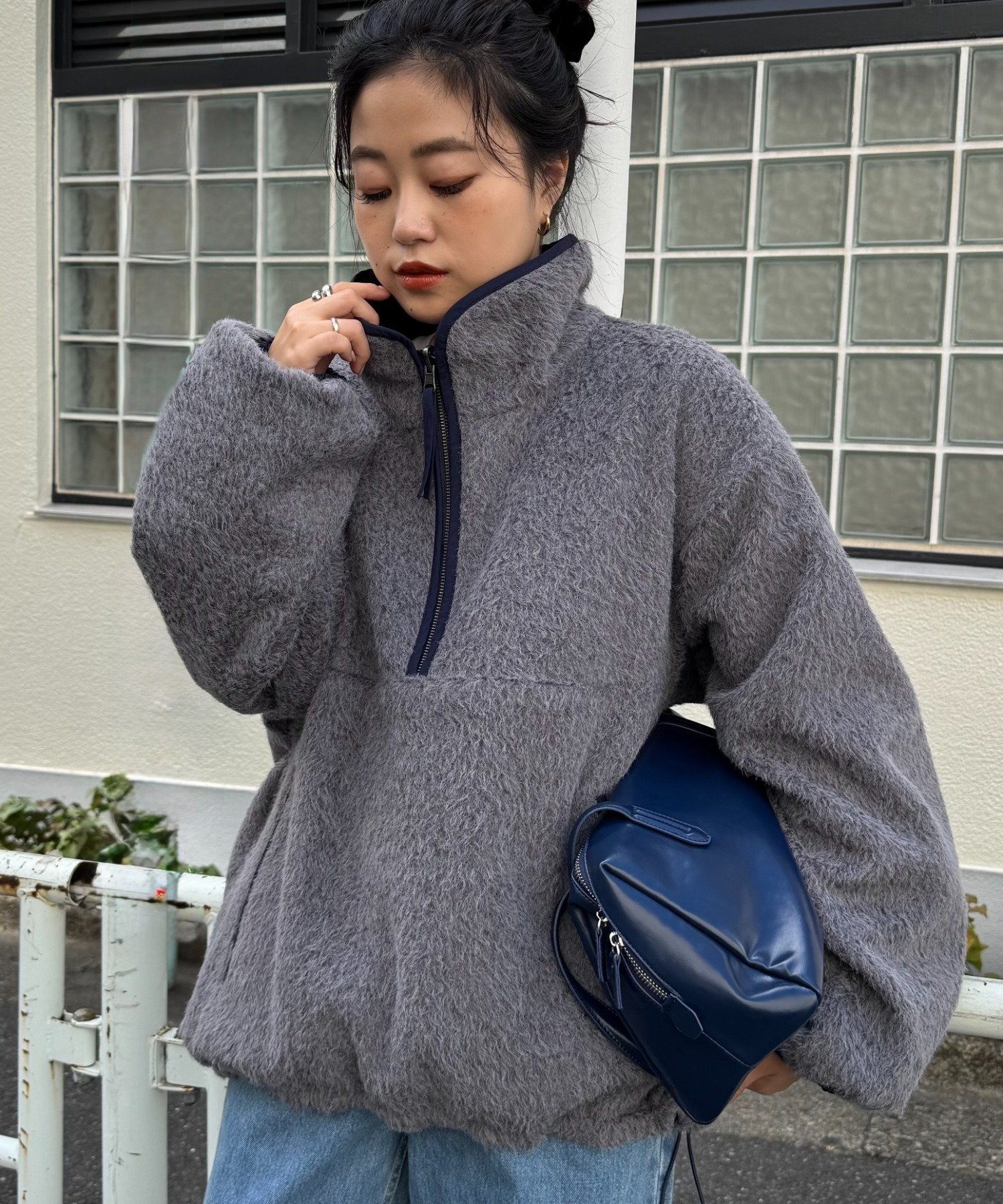 CIAOPANIC TYPY｜【willow】リバーシブルシャギーナイロンアノラック