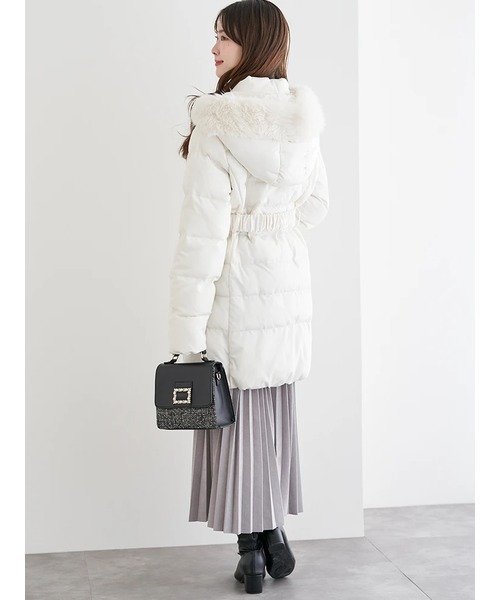 LUDIC PARK｜ベルト付きパファーロングジャケット | Rakuten Fashion