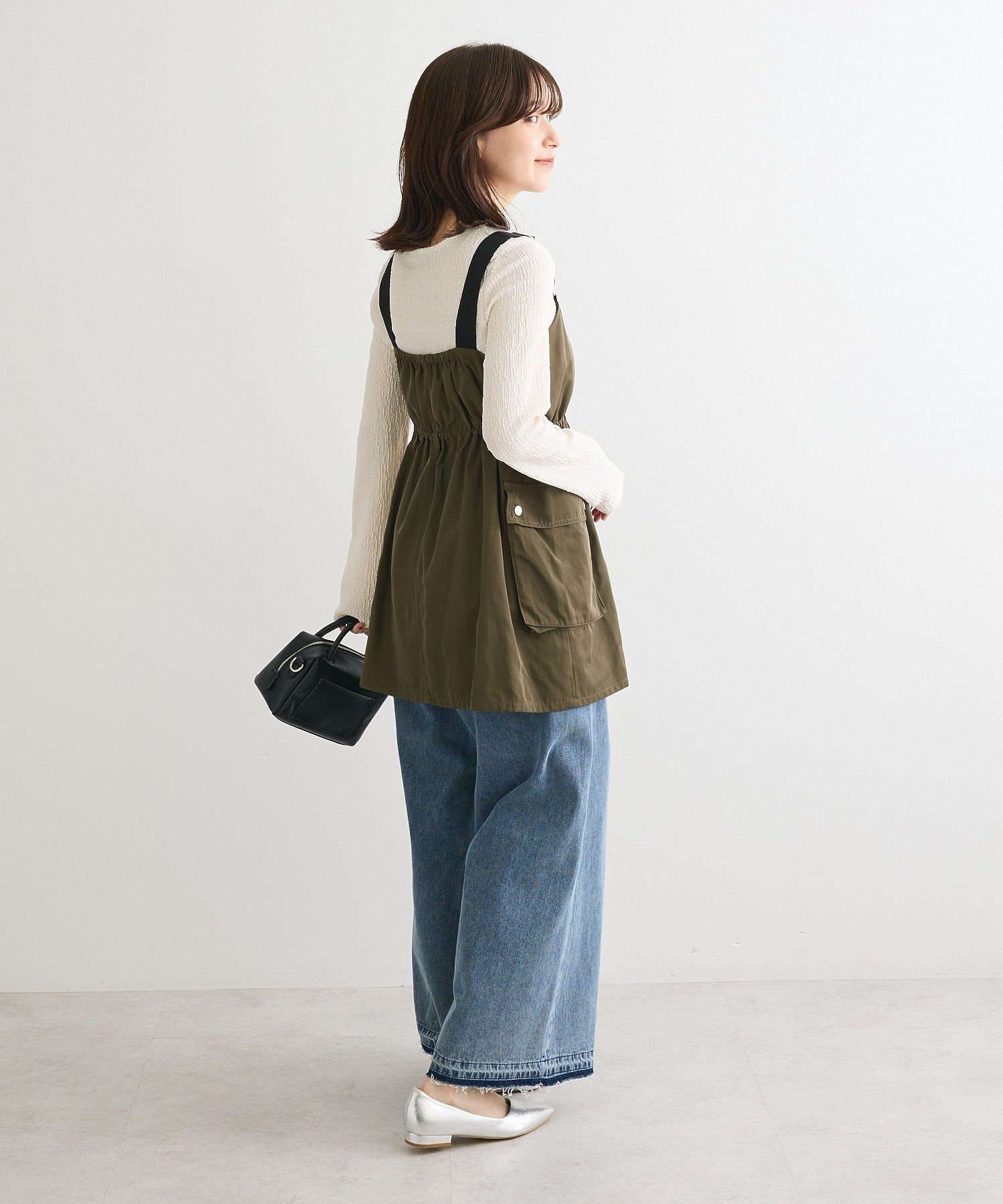 Green Parks｜タックワイドデニムパンツ | Rakuten Fashion(楽天