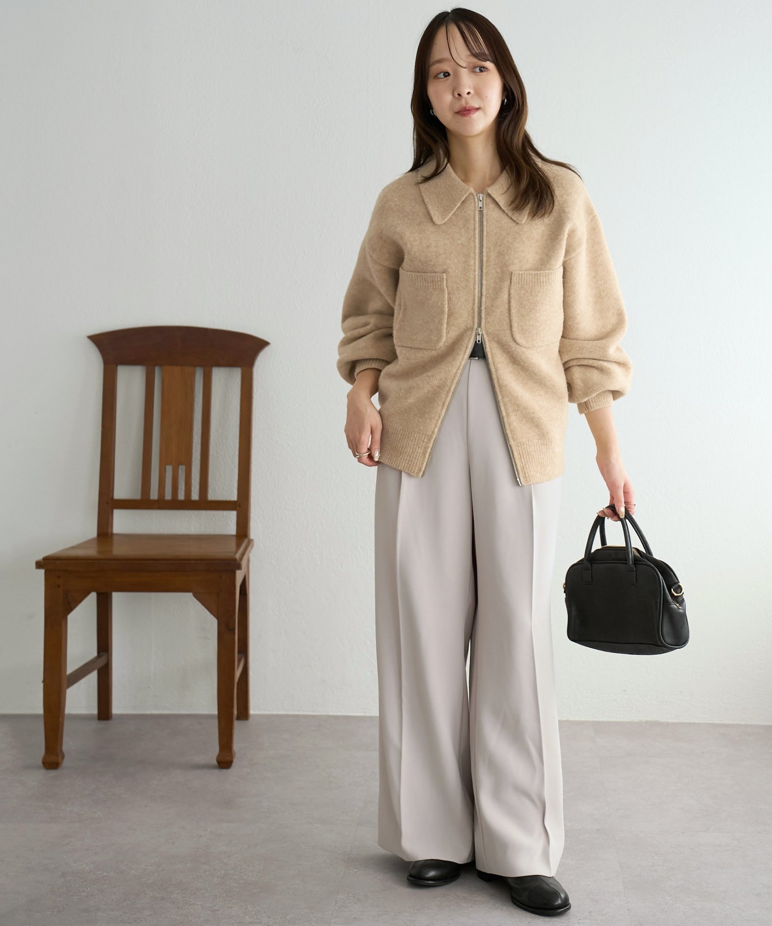 Discoat｜ダブルジップニットジャケット | Rakuten Fashion(楽天