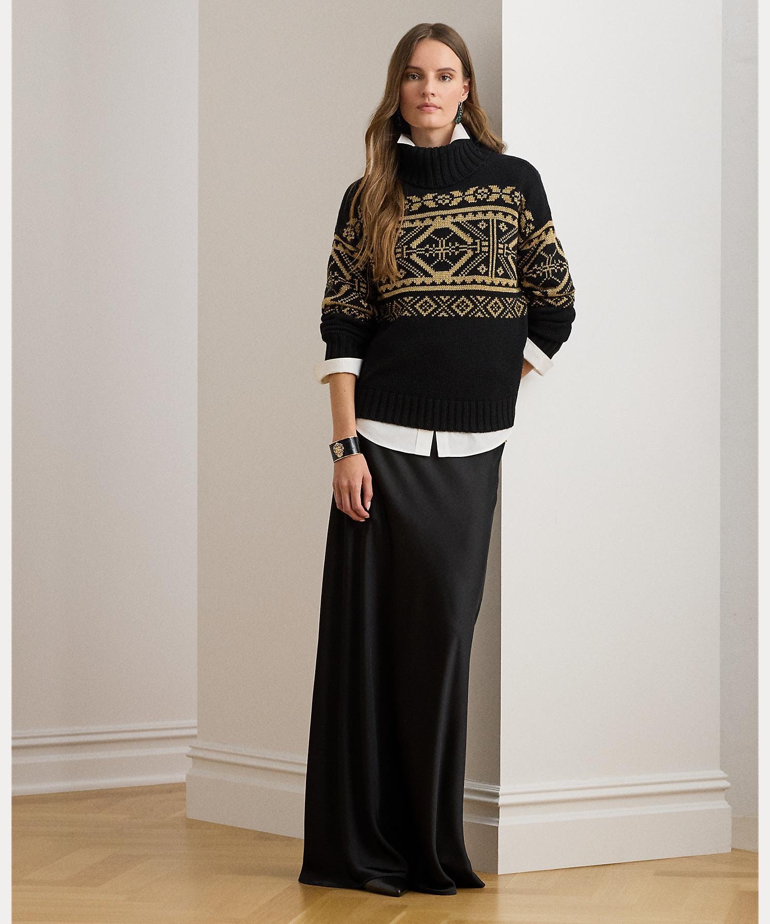 RALPH LAUREN｜フェア アイル ウールブレンド タートルネック セーター