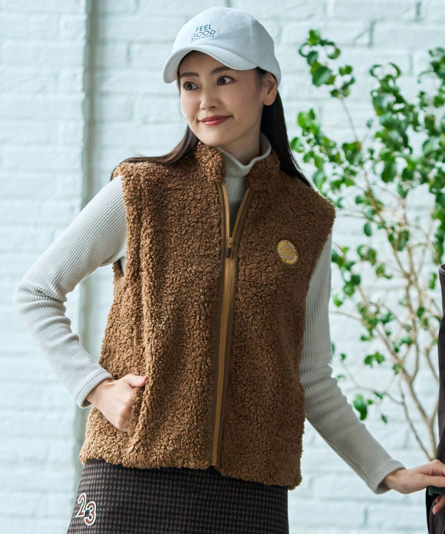 23区GOLF｜【WOMEN】ボアベスト | Rakuten Fashion(楽天ファッション