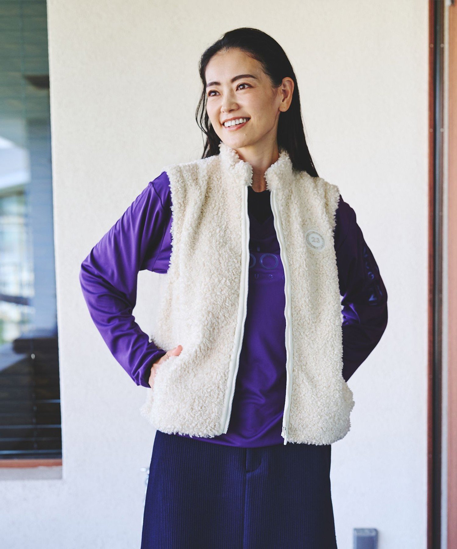 23区GOLF｜【WOMEN】ボアベスト | Rakuten Fashion(楽天ファッション