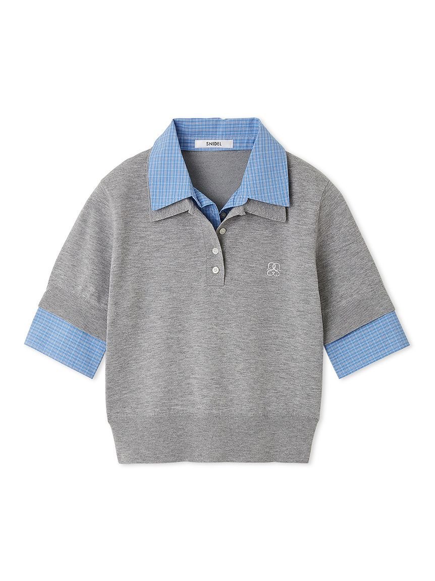 SNIDEL｜シャツドッキングニットポロ | Rakuten Fashion(楽天