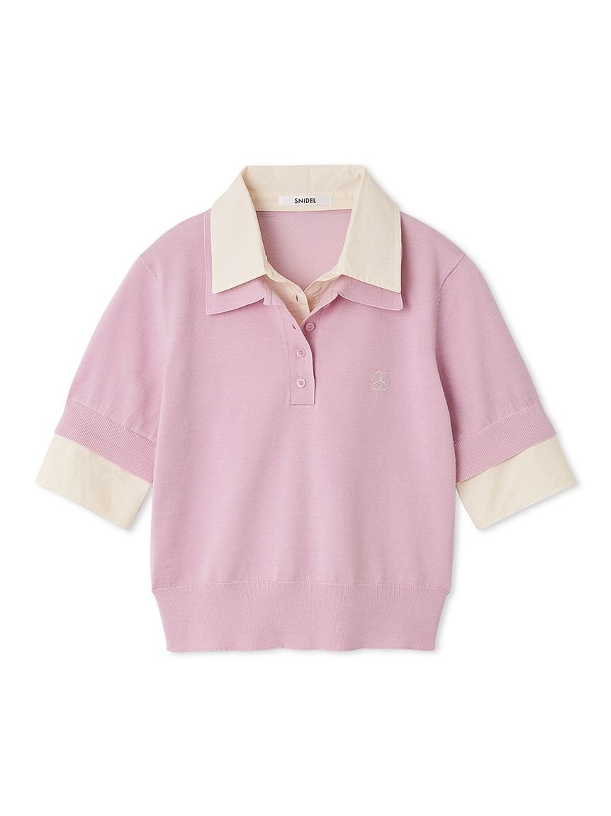 SNIDEL｜シャツドッキングニットポロ | Rakuten Fashion(楽天