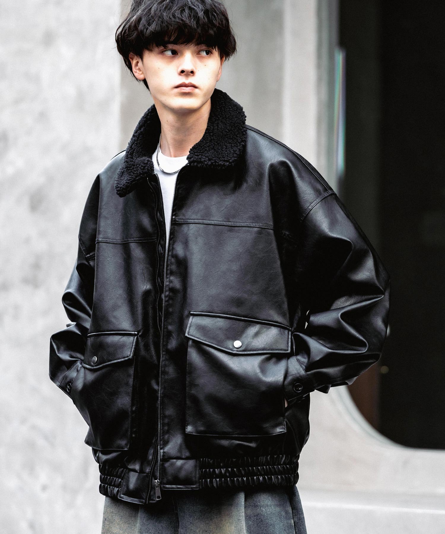 Rocky Monroe｜PUレザー G-1型フライトブルゾン | Rakuten Fashion