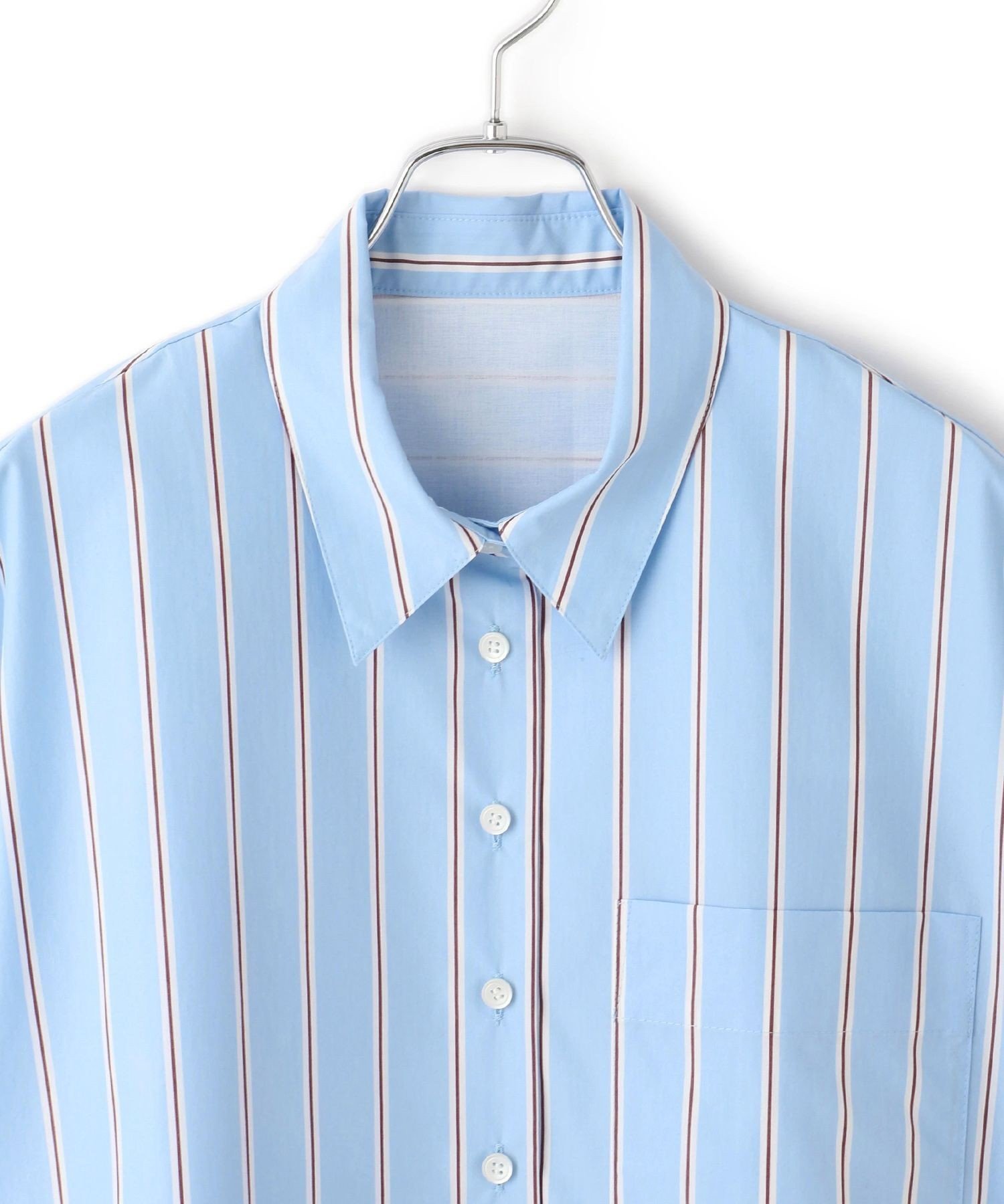 ADAM ET ROPE'｜【サステナブル】バウンスカフステントラインシャツ