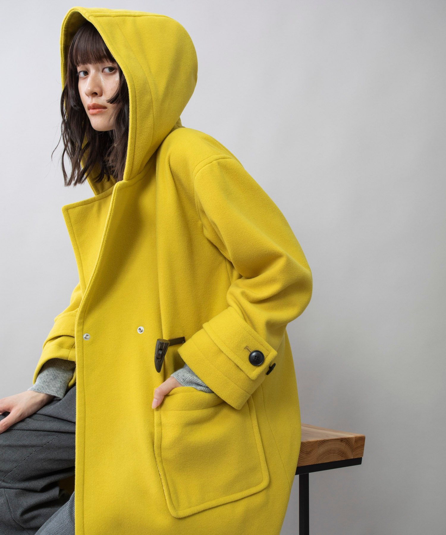 Munich｜マイクロシープダブルジャージダッフルコート | Rakuten