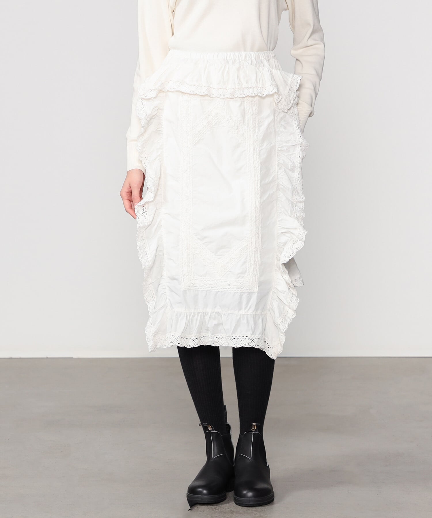 Bshop｜crinkle crinkle crinkle | リビルド エプロンスカート WOMEN