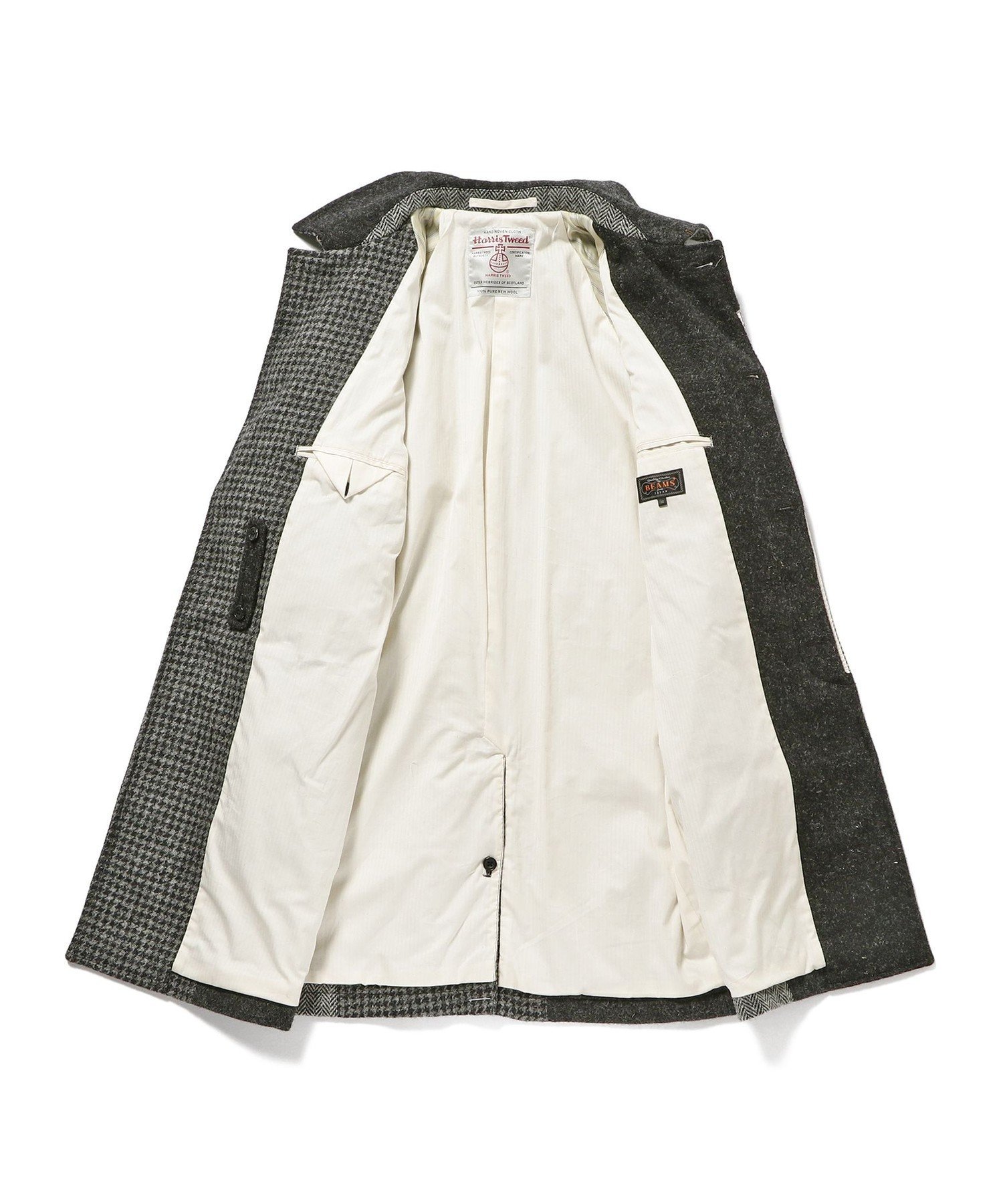 BEAMS MEN｜BEAMS PLUS / パッチワーク ハリスツイード バルマカーン