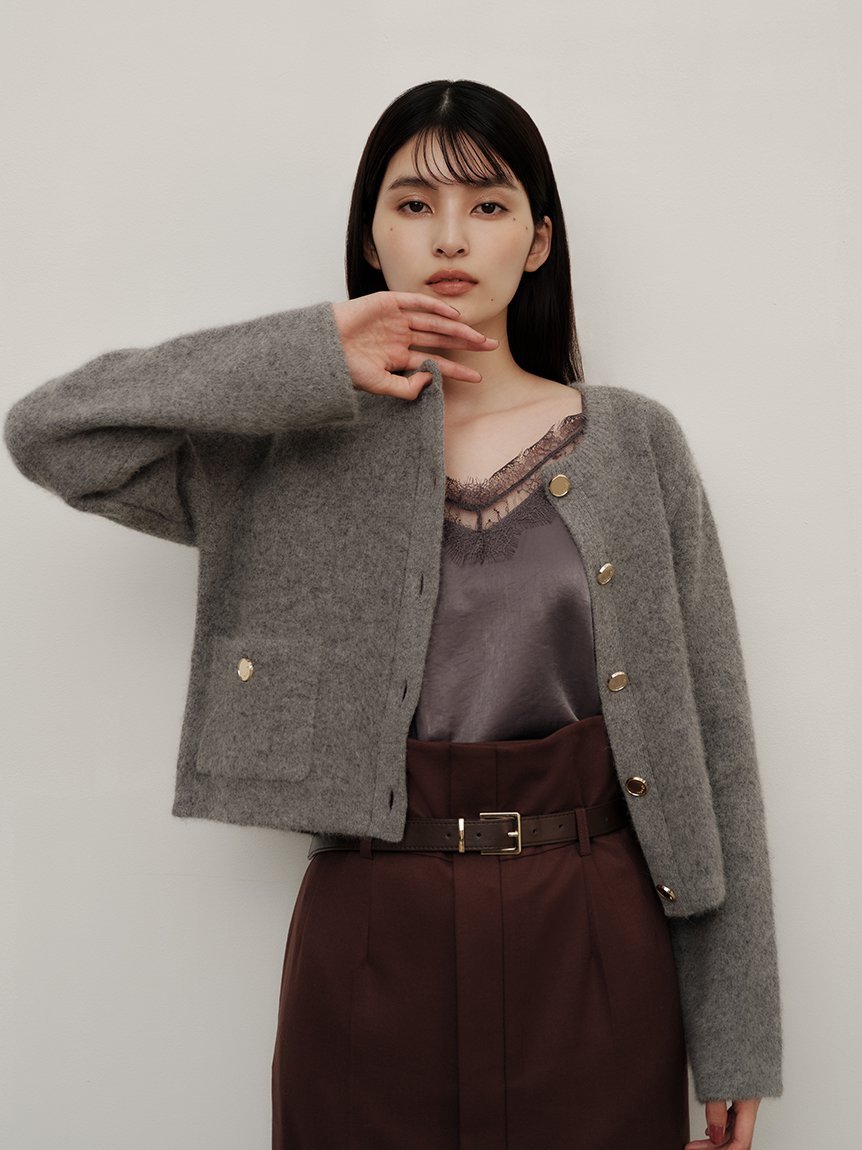 FRAY I.D｜【WEB限定カラー】フォックスウールニットジャケット