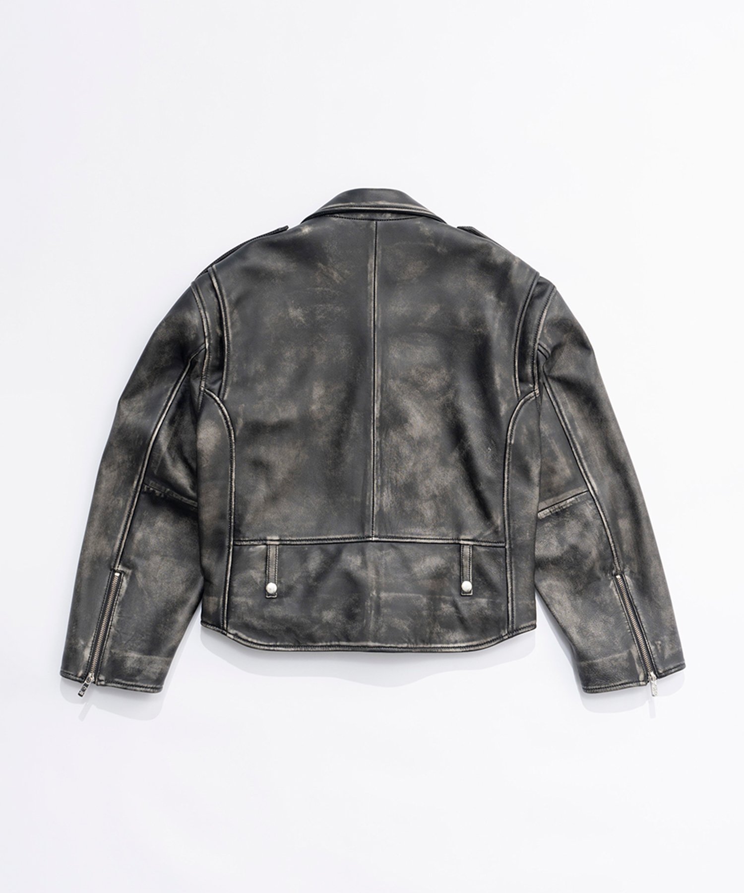PRANK PROJECT｜ラブオフCOWレザーライダースジャケット / Rub Off COW
