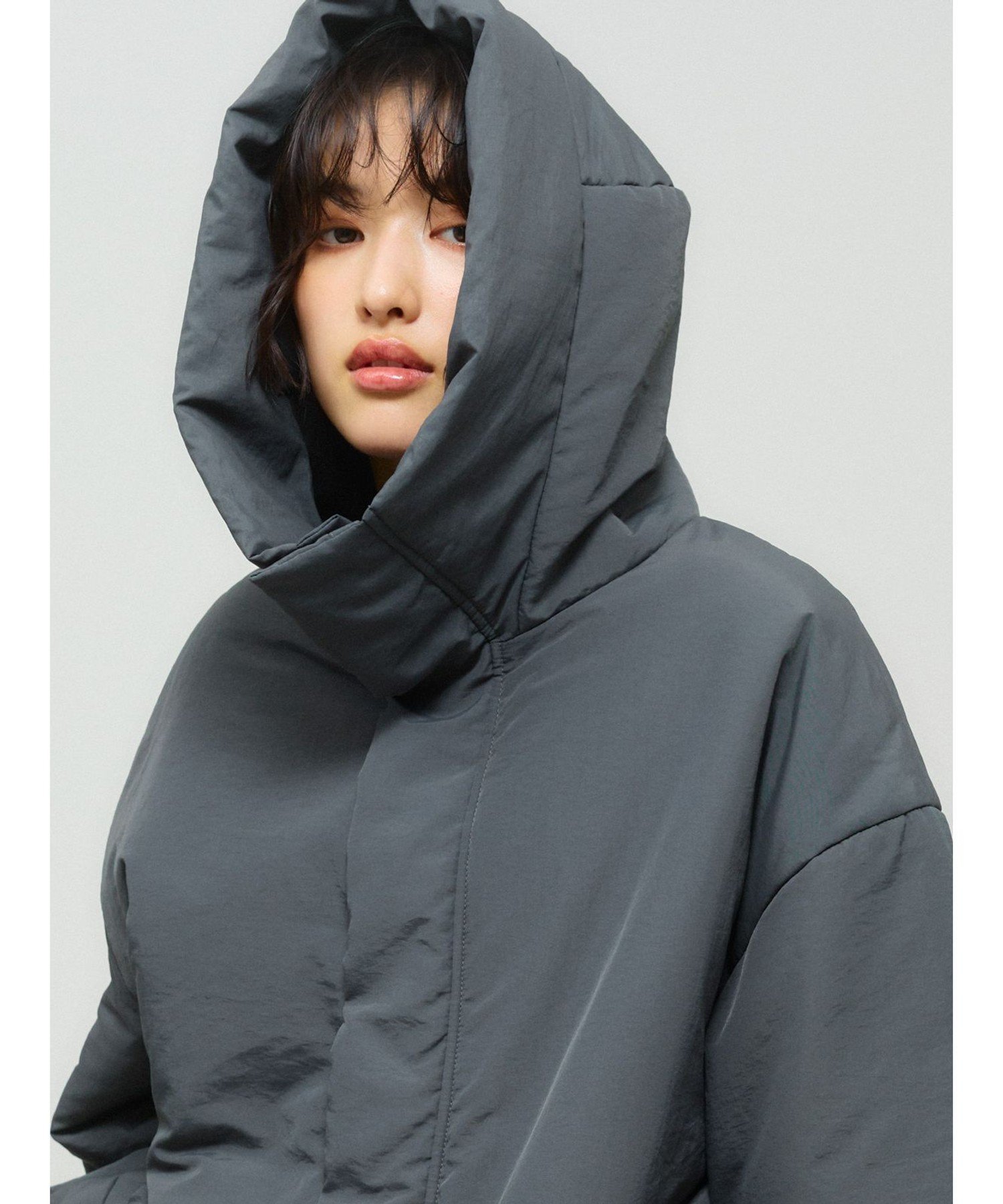 MARcourt｜MIDIUMISOLID フード付きパディングブルゾン | Rakuten