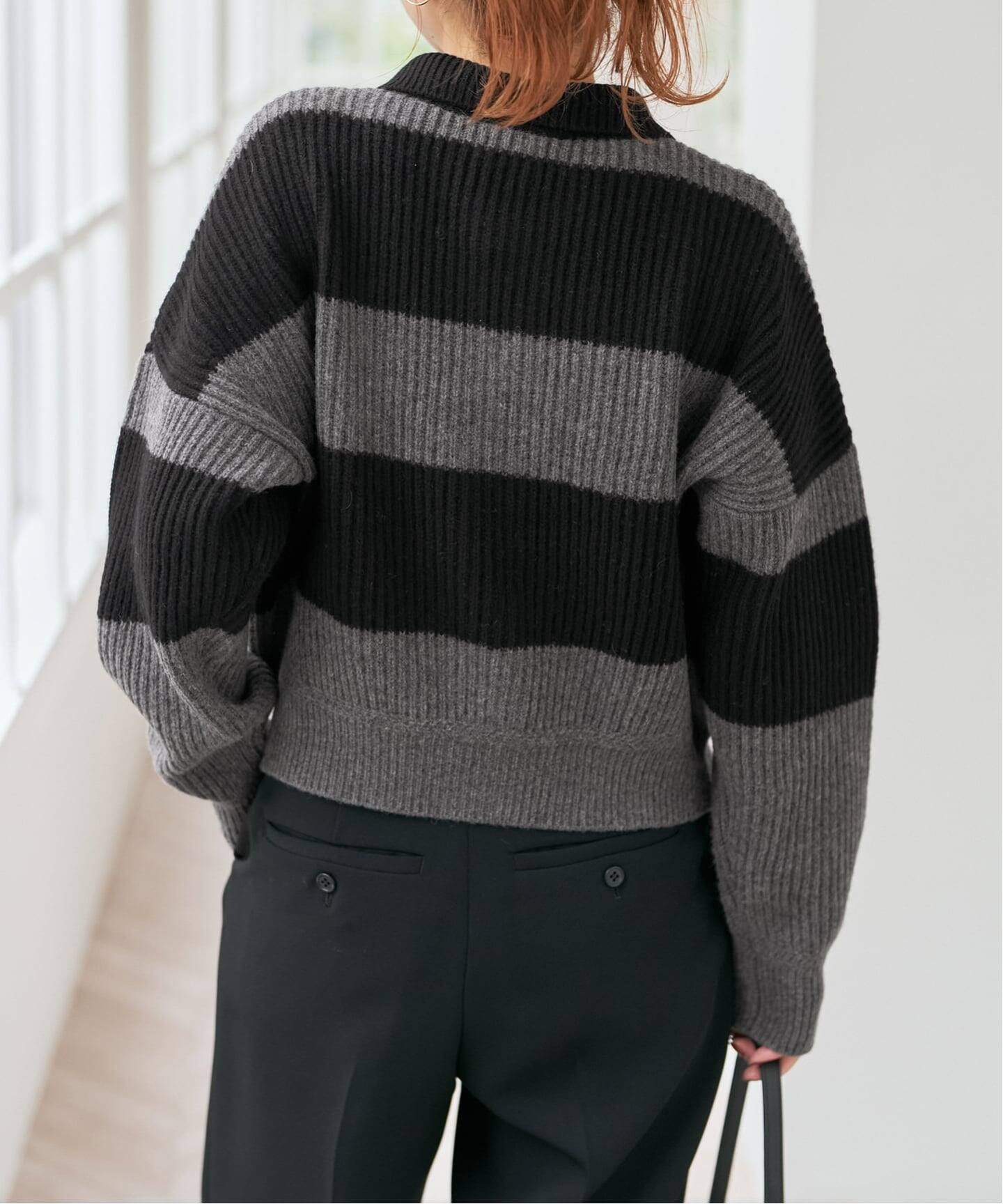 Spick & Span｜ラガーボーダーニットカーディガン | Rakuten Fashion