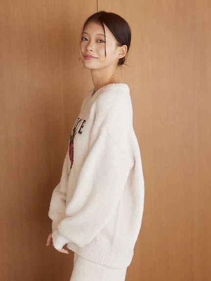 gelato pique｜メランジストロベリージャガードプルオーバー | Rakuten